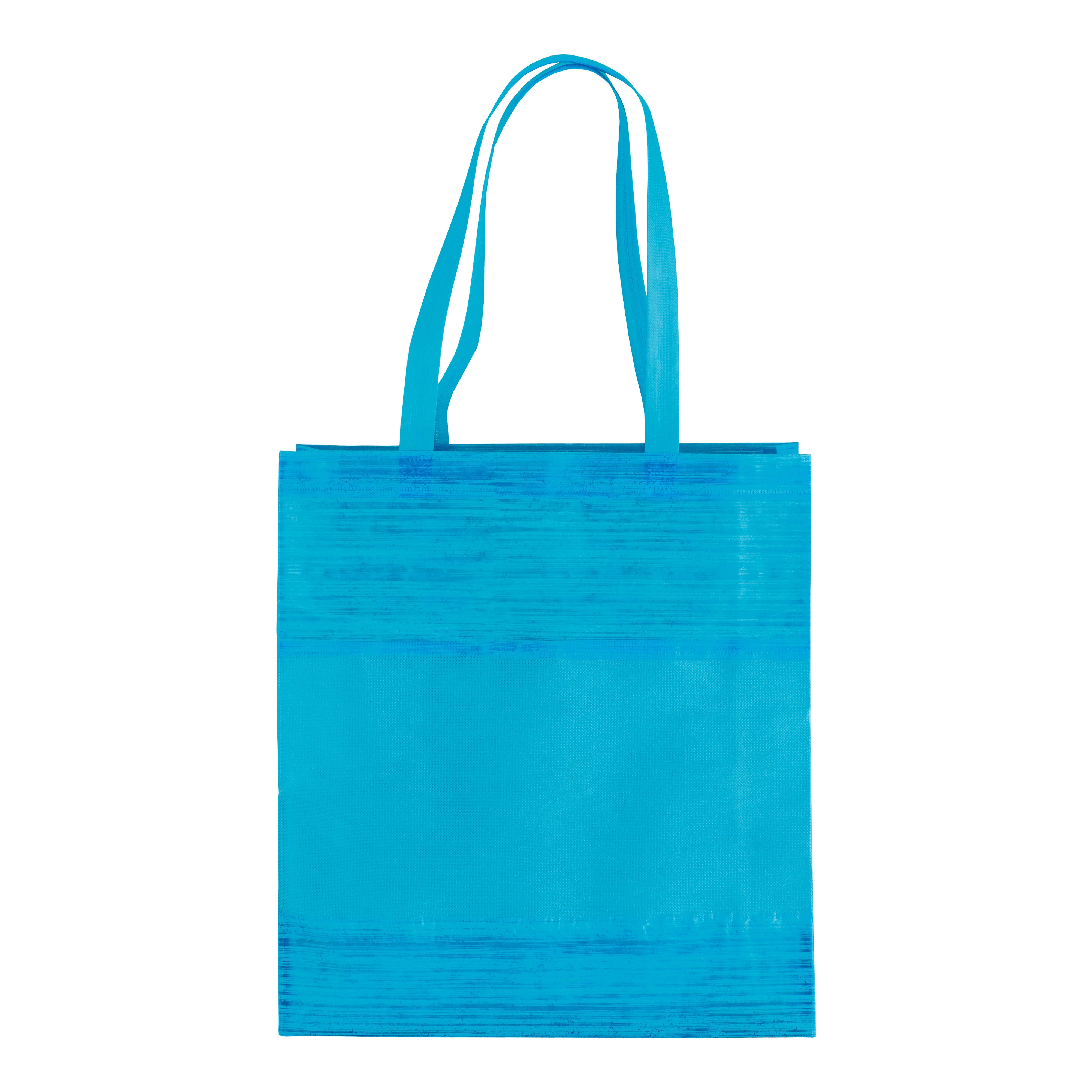 Immagine Shopper in TNT termosaldato con soffietto, manici 65 cm