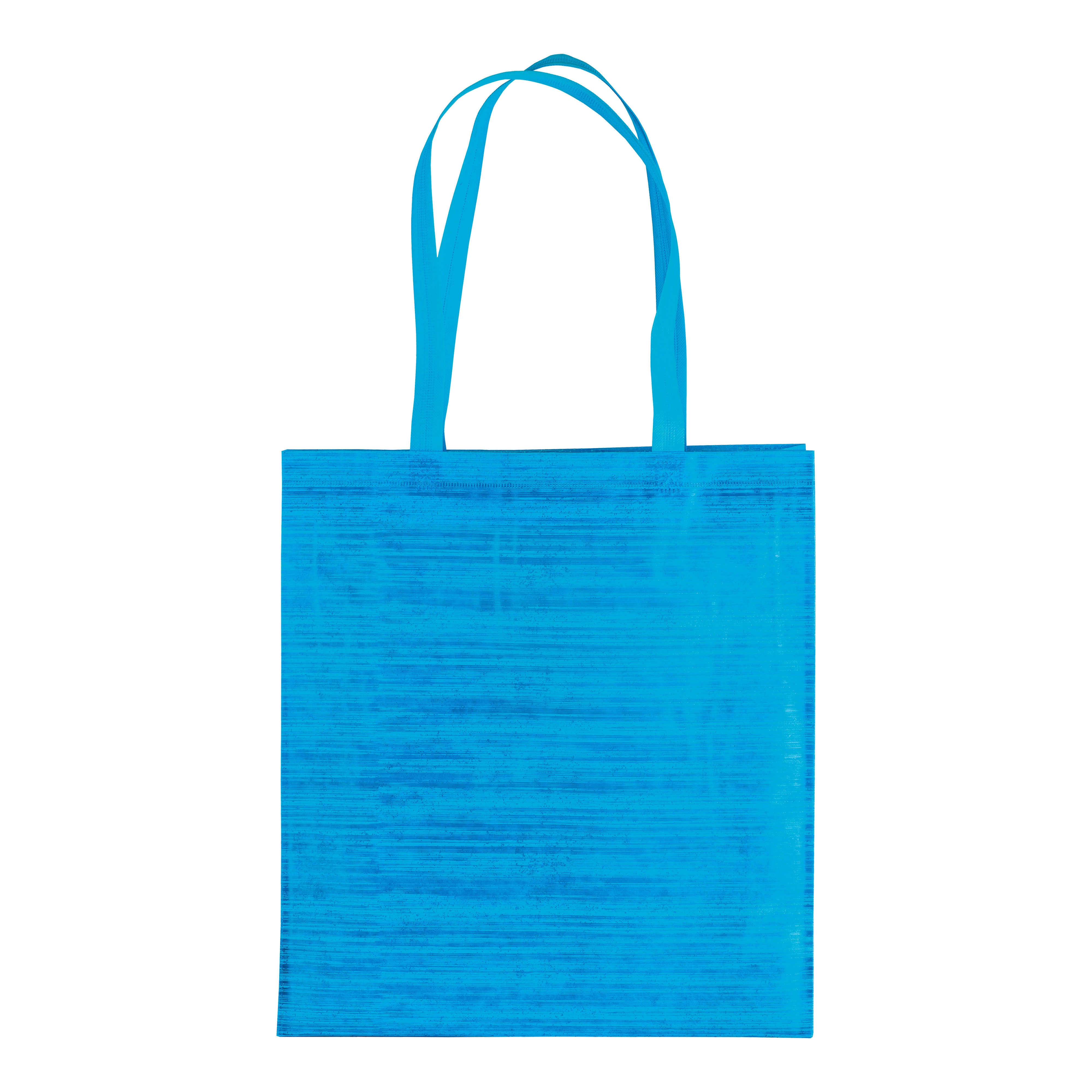Immagine Shopper in TNT termosaldato con soffietto, manici 65 cm