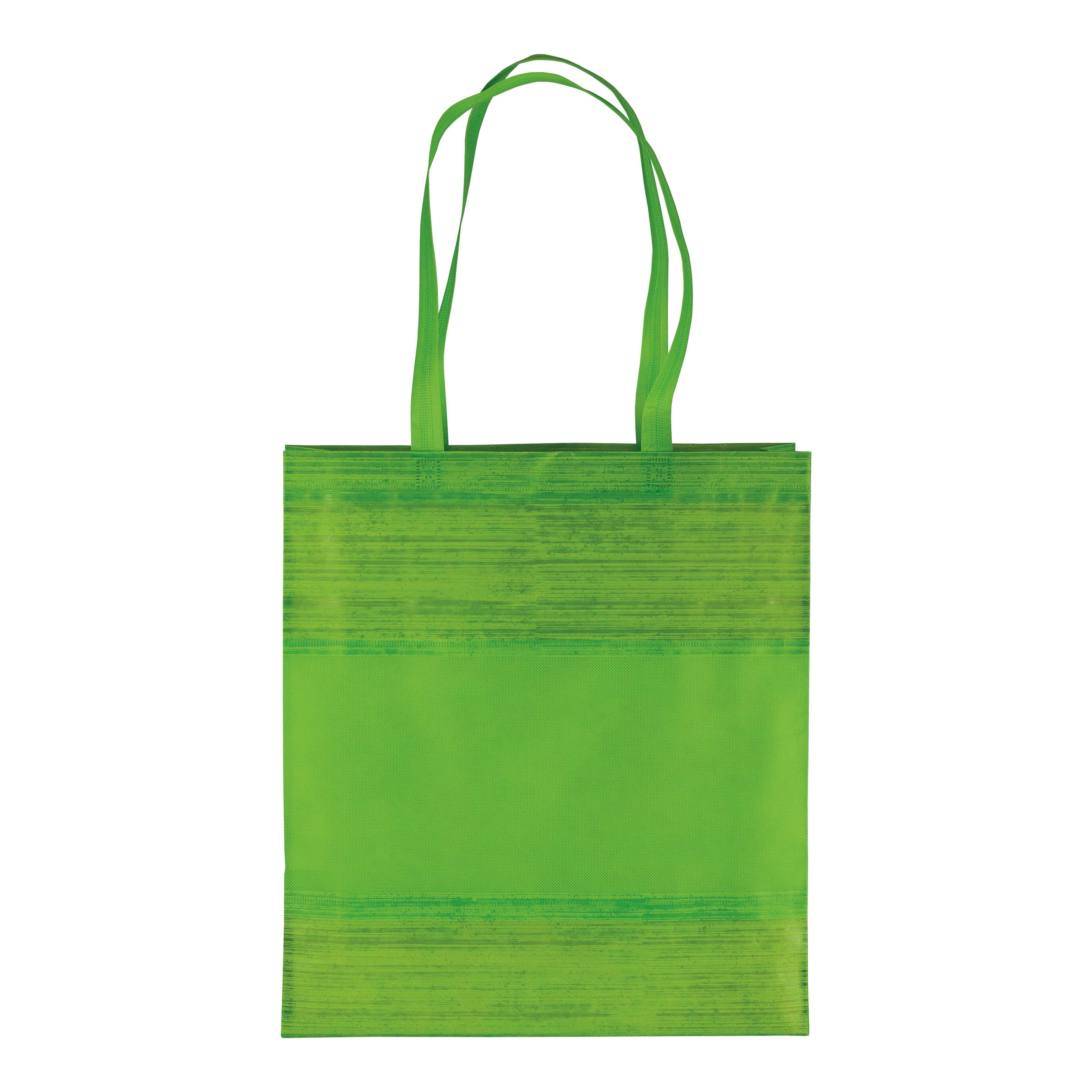 Immagine Shopper in TNT termosaldato con soffietto, manici 65 cm