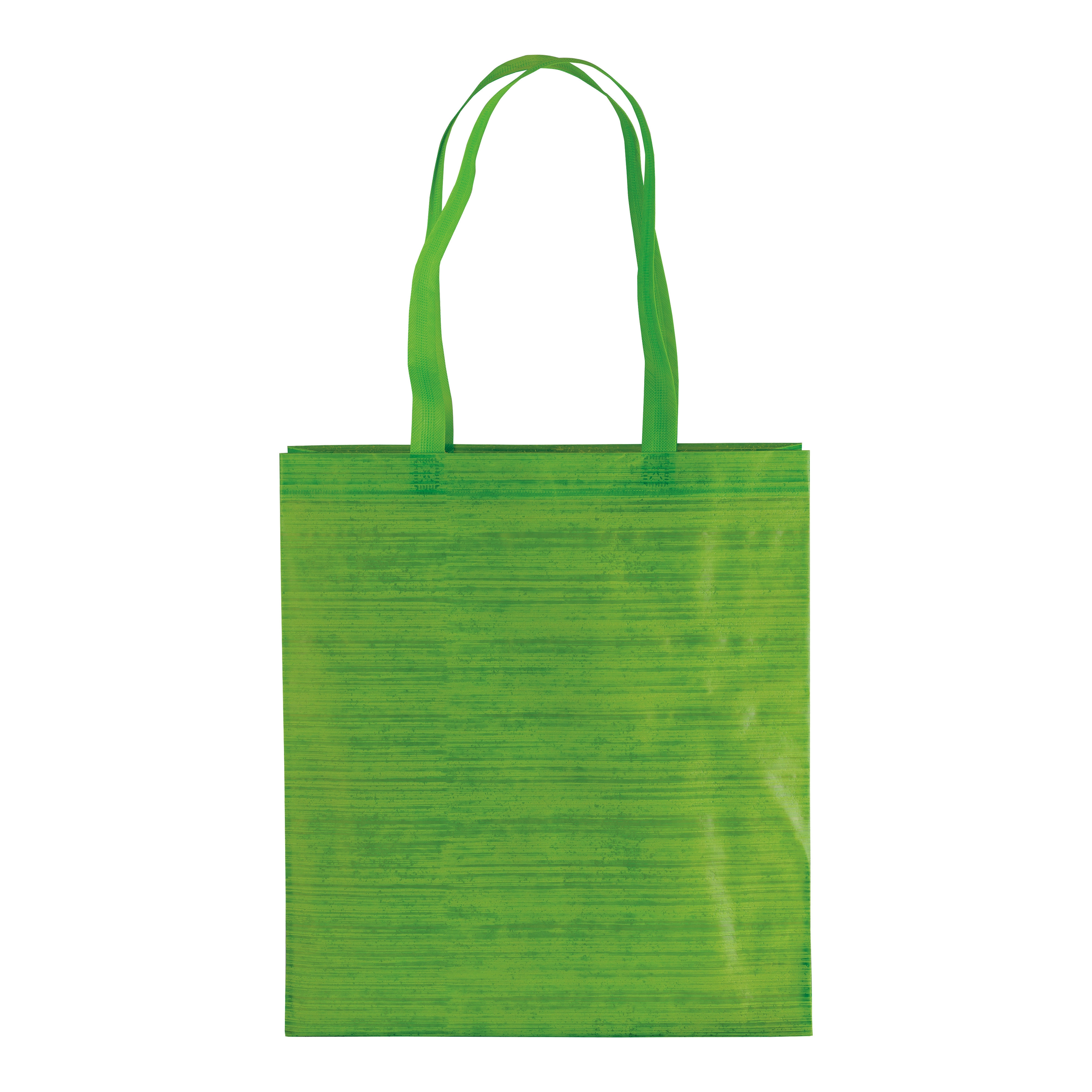 Immagine Shopper in TNT termosaldato con soffietto, manici 65 cm