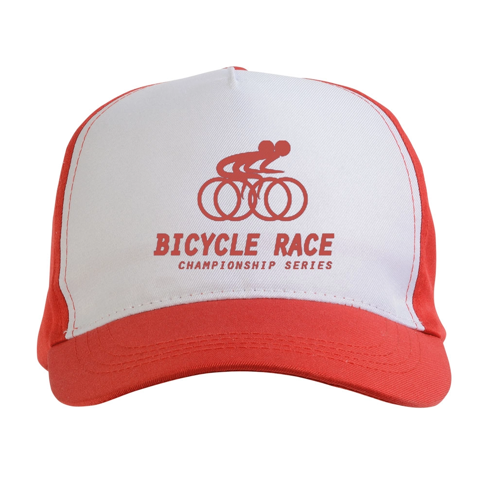 Immagine Cappellino in poliestere, 5 pannelli, regolazione a velcro