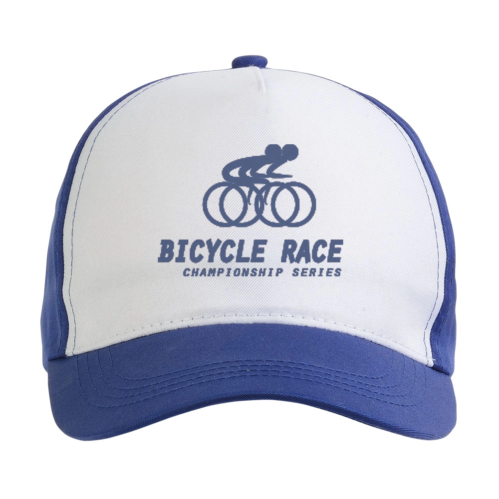 Immagine Cappellino in poliestere, 5 pannelli, regolazione a velcro