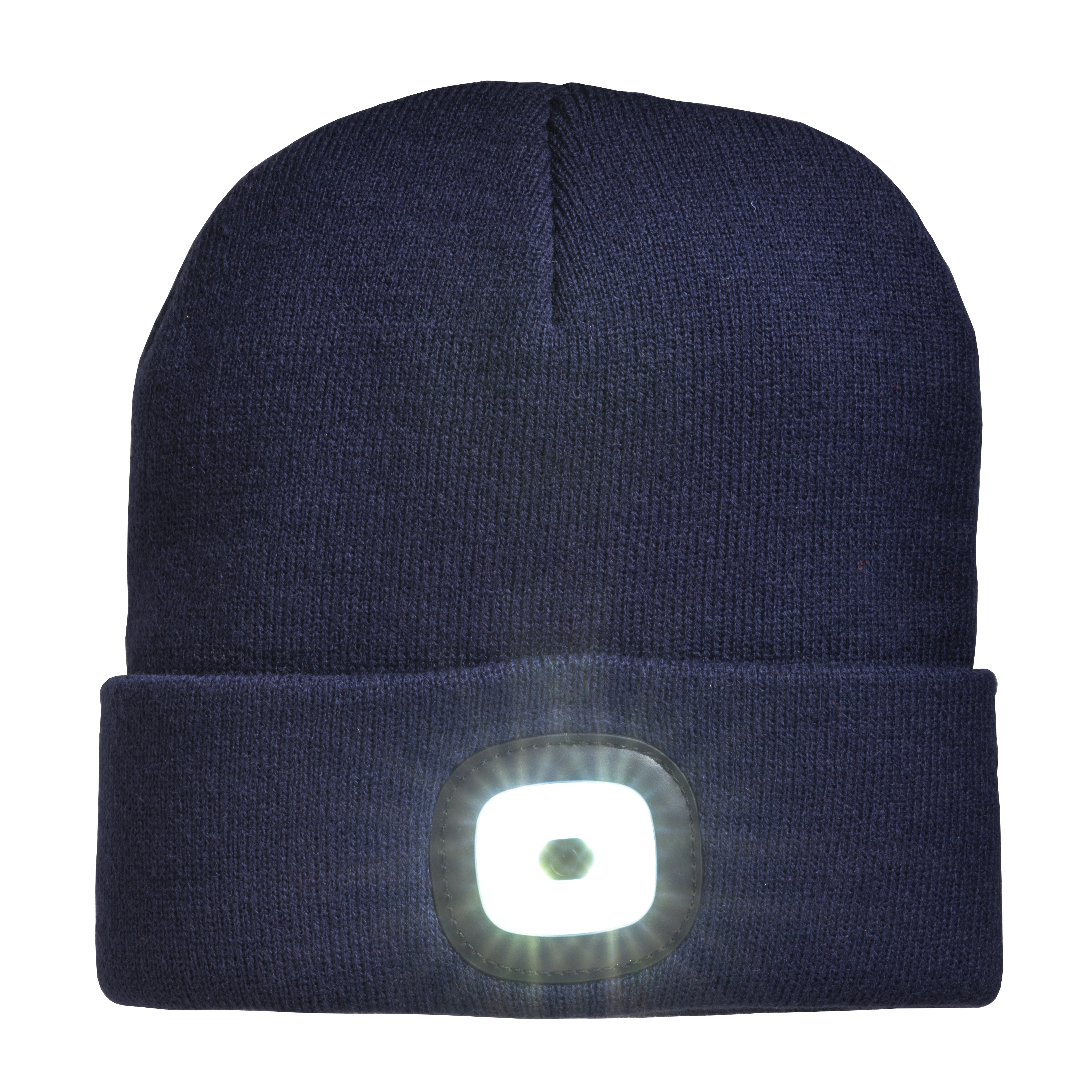 Immagine Cappellino in maglia 100% acrilico pesante con luce LED removibile e ricaricabile USB