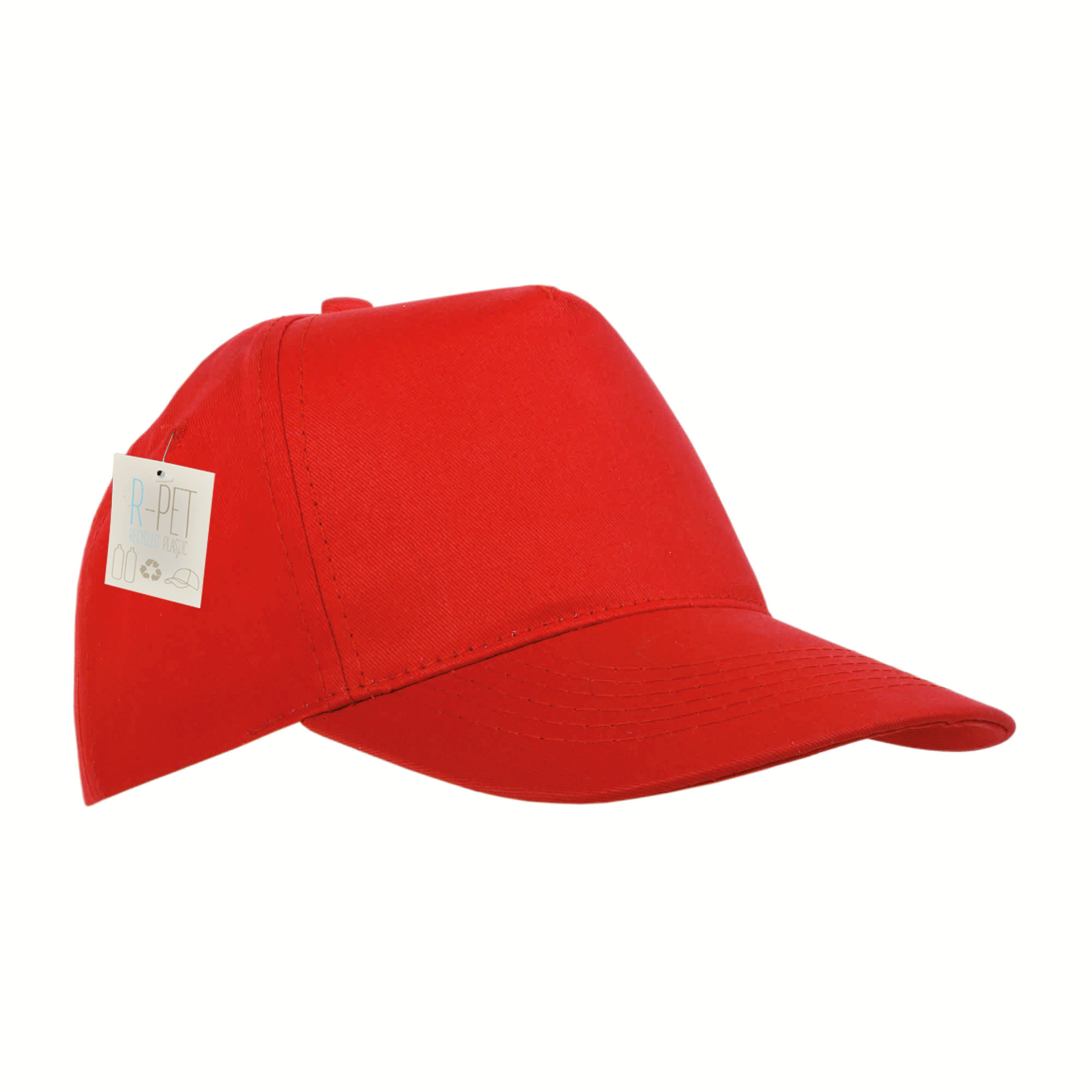 Immagine Cappellino in RPET, 5 pannelli con anellini ricamati