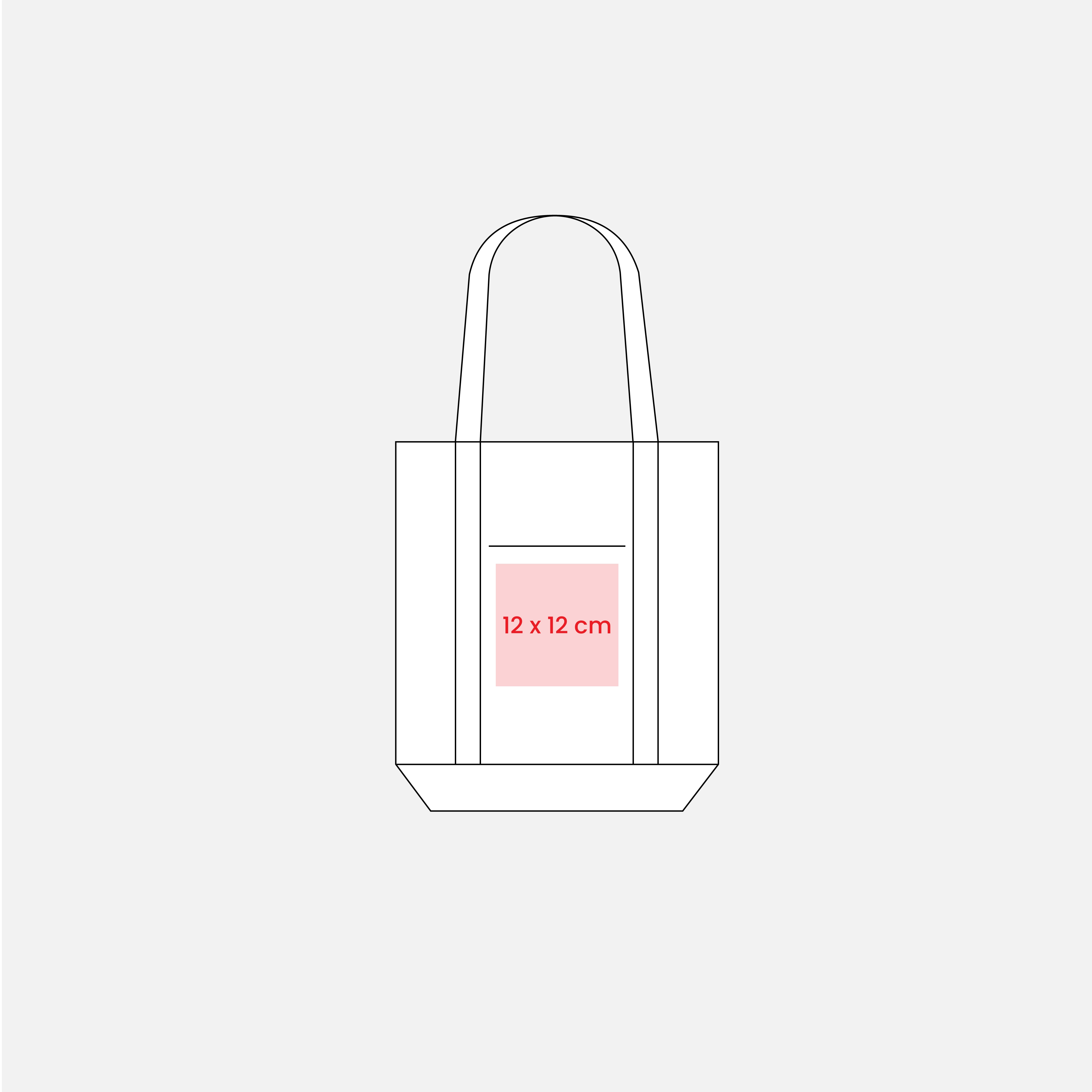 Immagine Shopper con soffietto alla base in cotone naturale