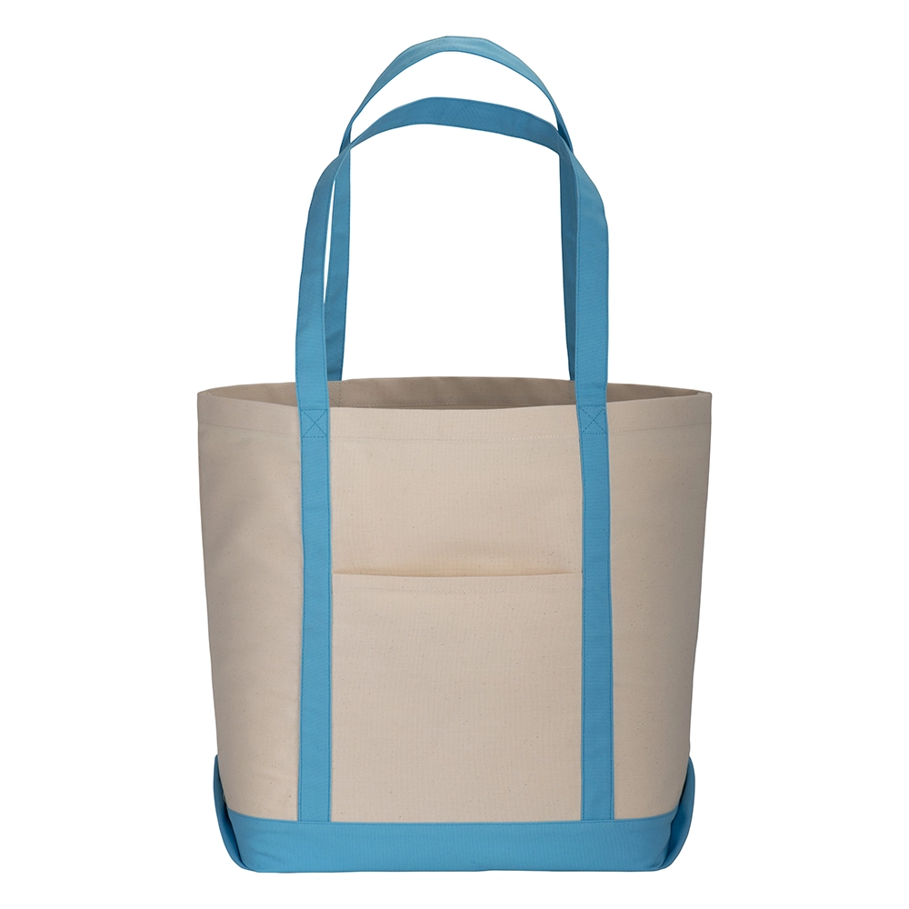 Immagine Shopper con soffietto alla base in cotone naturale