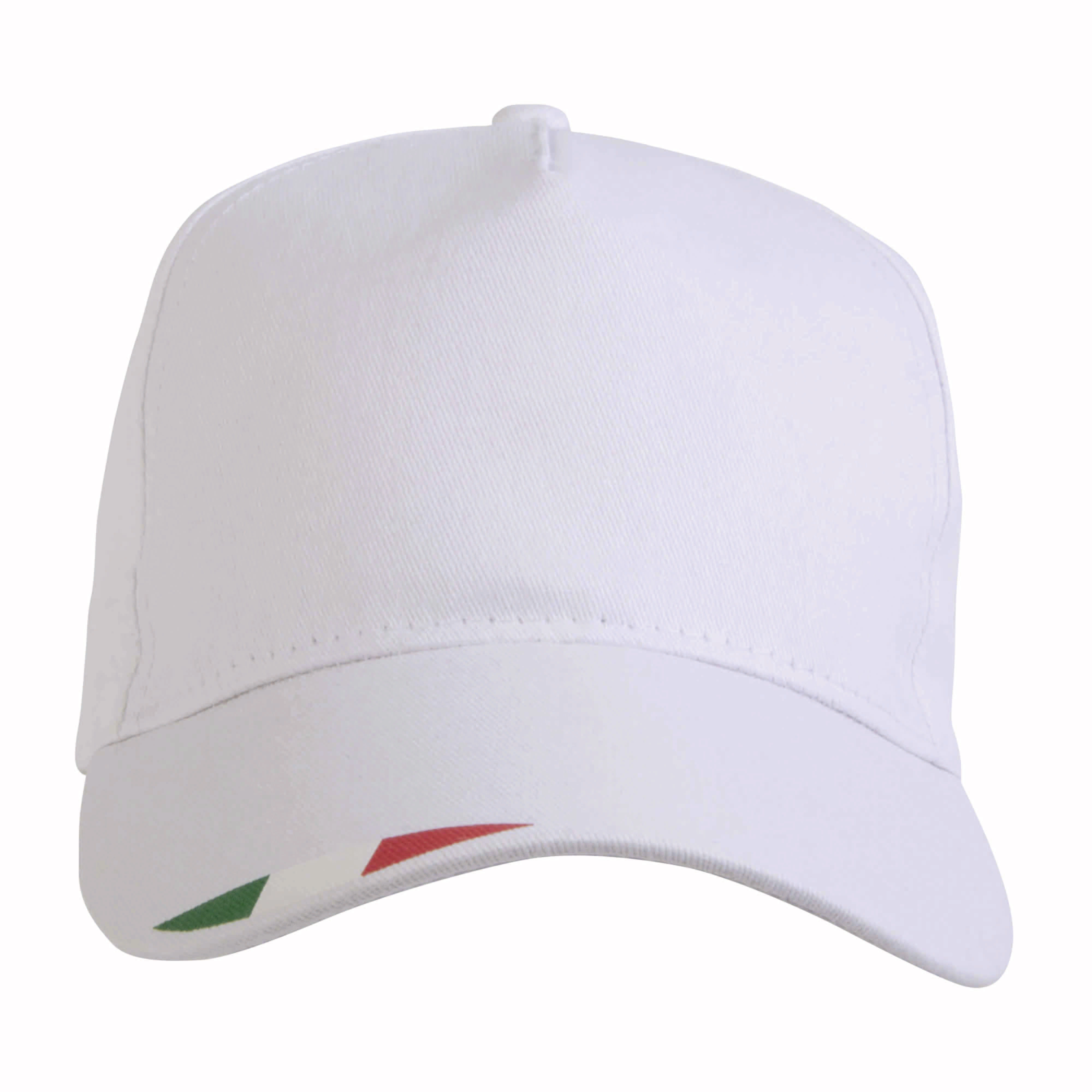 Immagine Cappellino in poliestere 5 pannelli con stampa tricolore