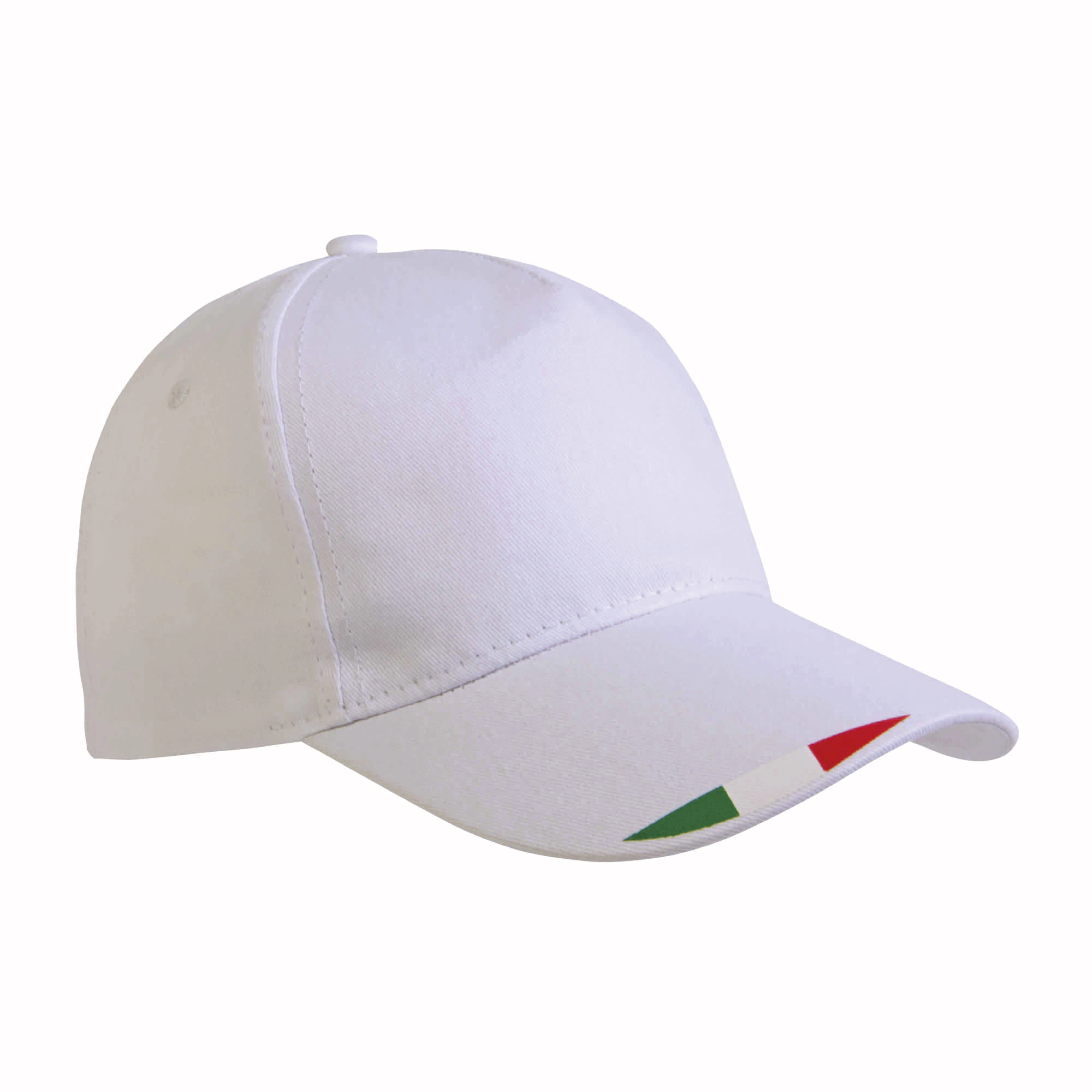 Immagine Cappellino in poliestere 5 pannelli con stampa tricolore