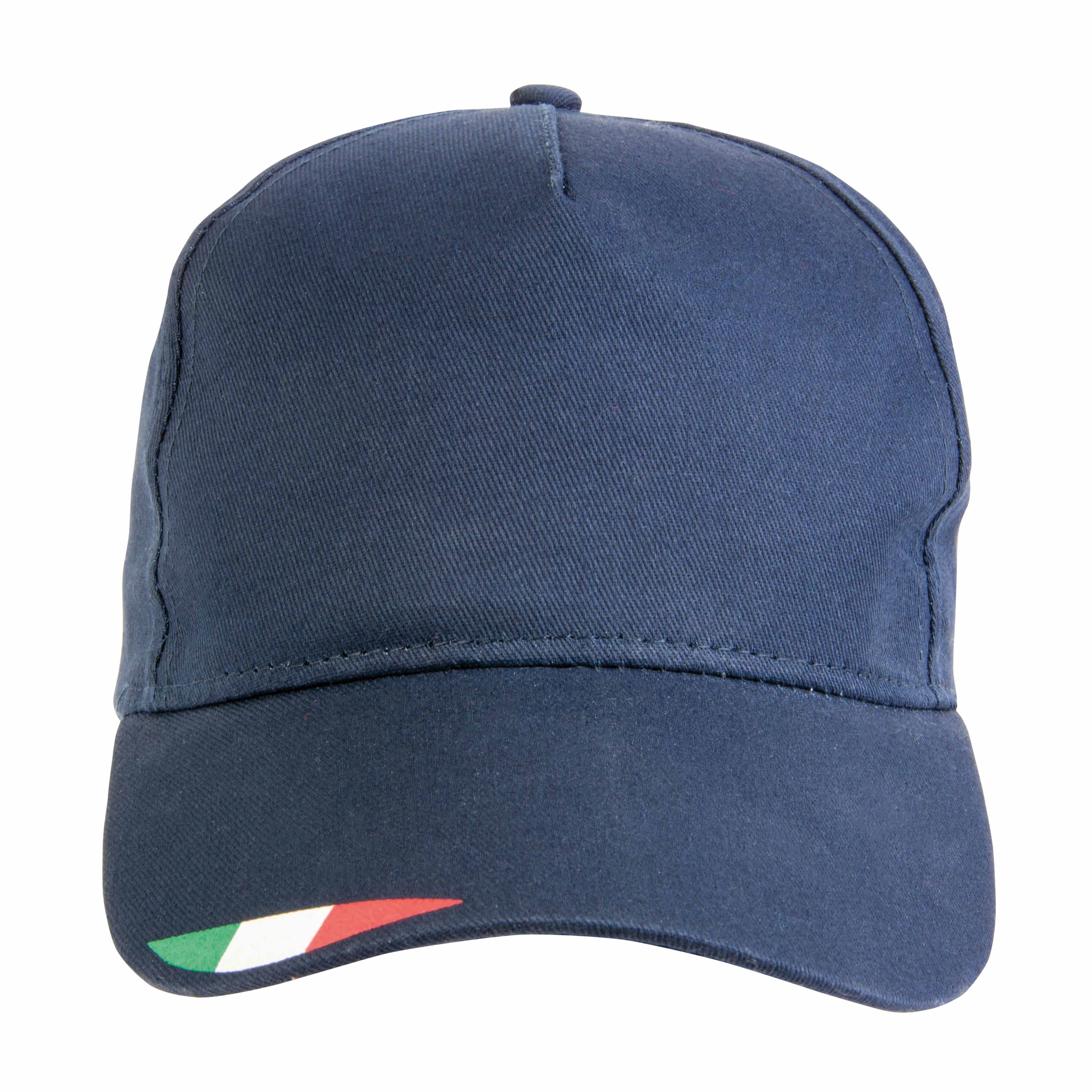 Immagine Cappellino in poliestere 5 pannelli con stampa tricolore