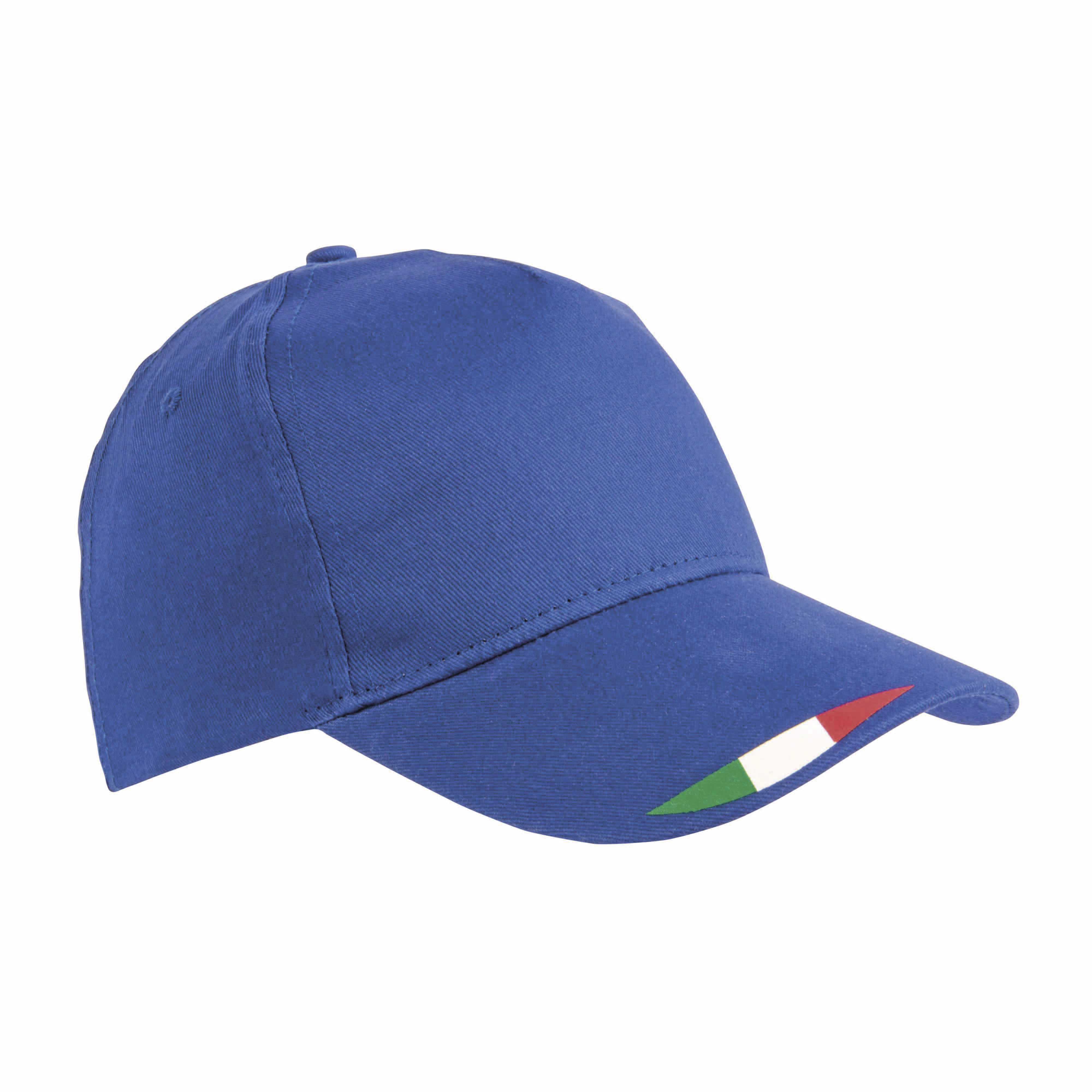 Immagine Cappellino in poliestere 5 pannelli con stampa tricolore