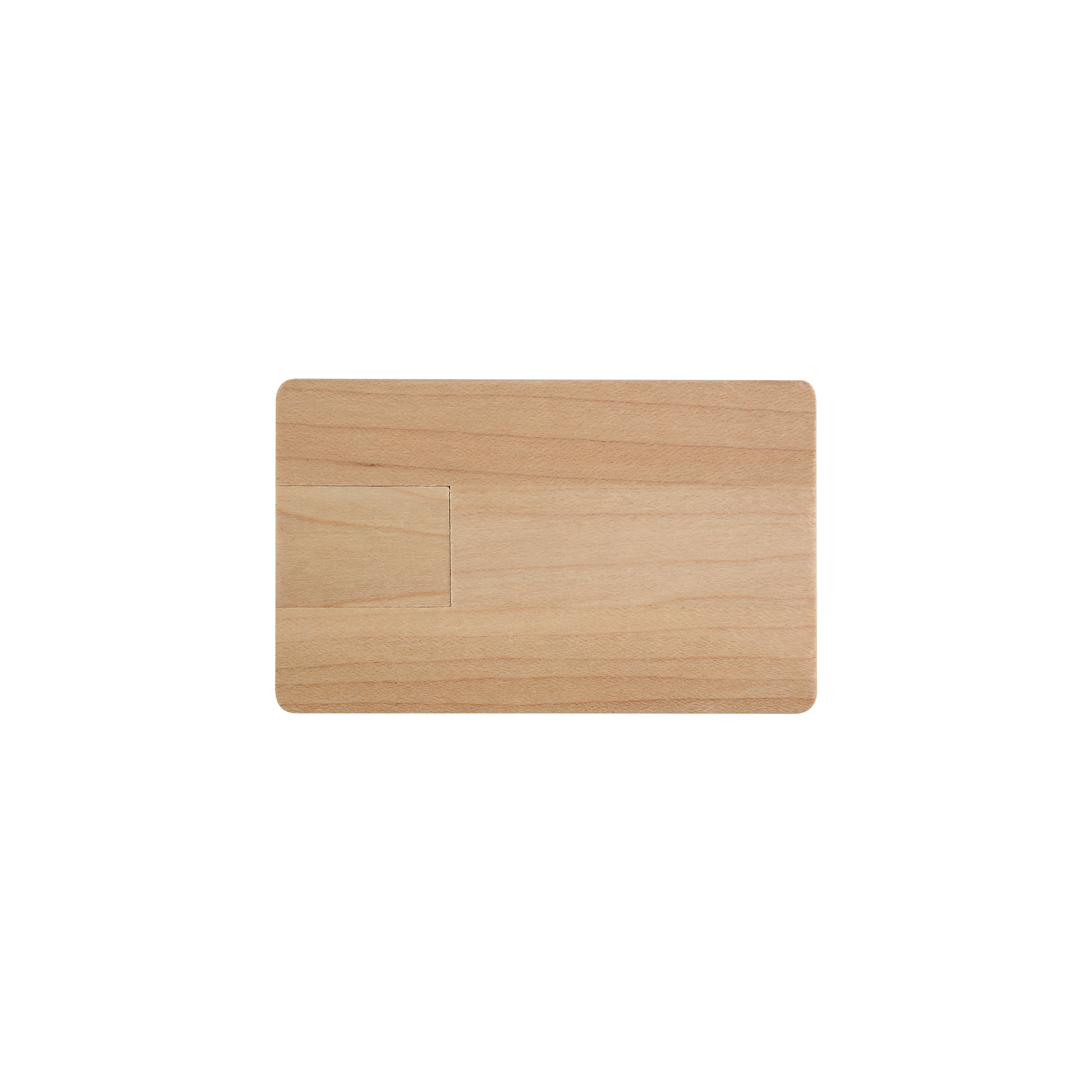 Immagine Chiavetta USB 4GB a forma di tessera in legno.