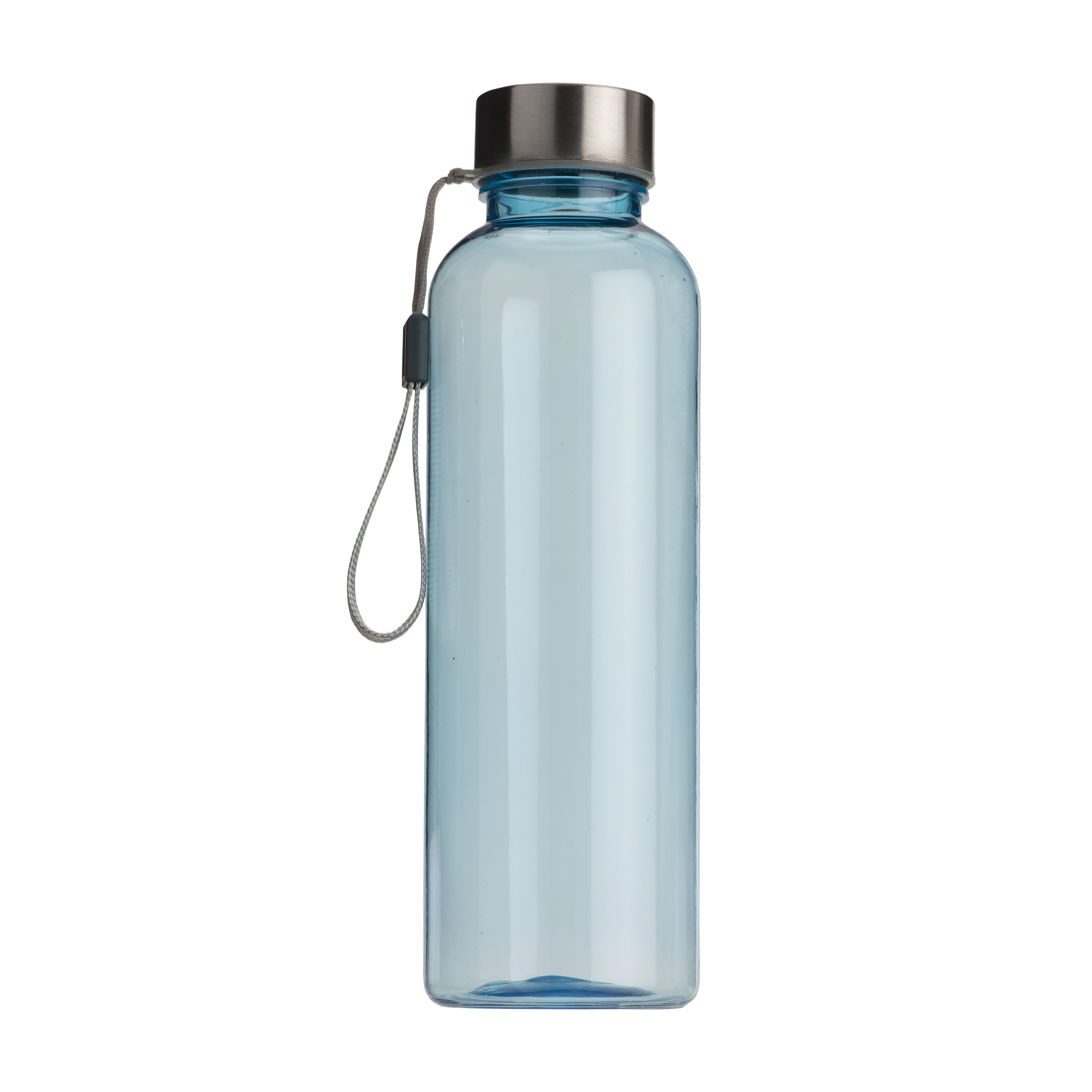 Immagine Borraccia in tritan trasparente con tappo in metallo (500ml). BPA free