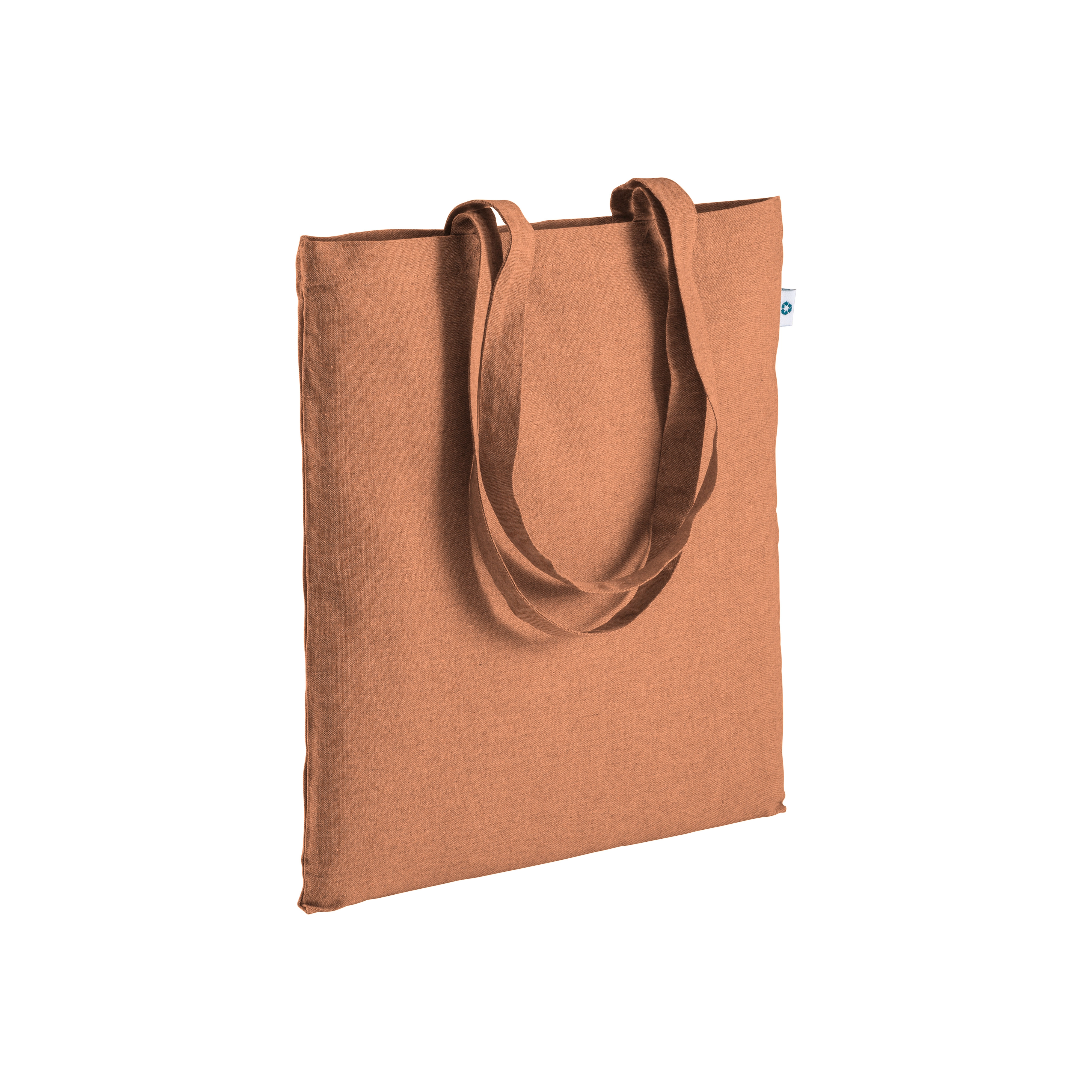 Immagine Shopper in cotone riciclato 190 g/m2, manici lunghi