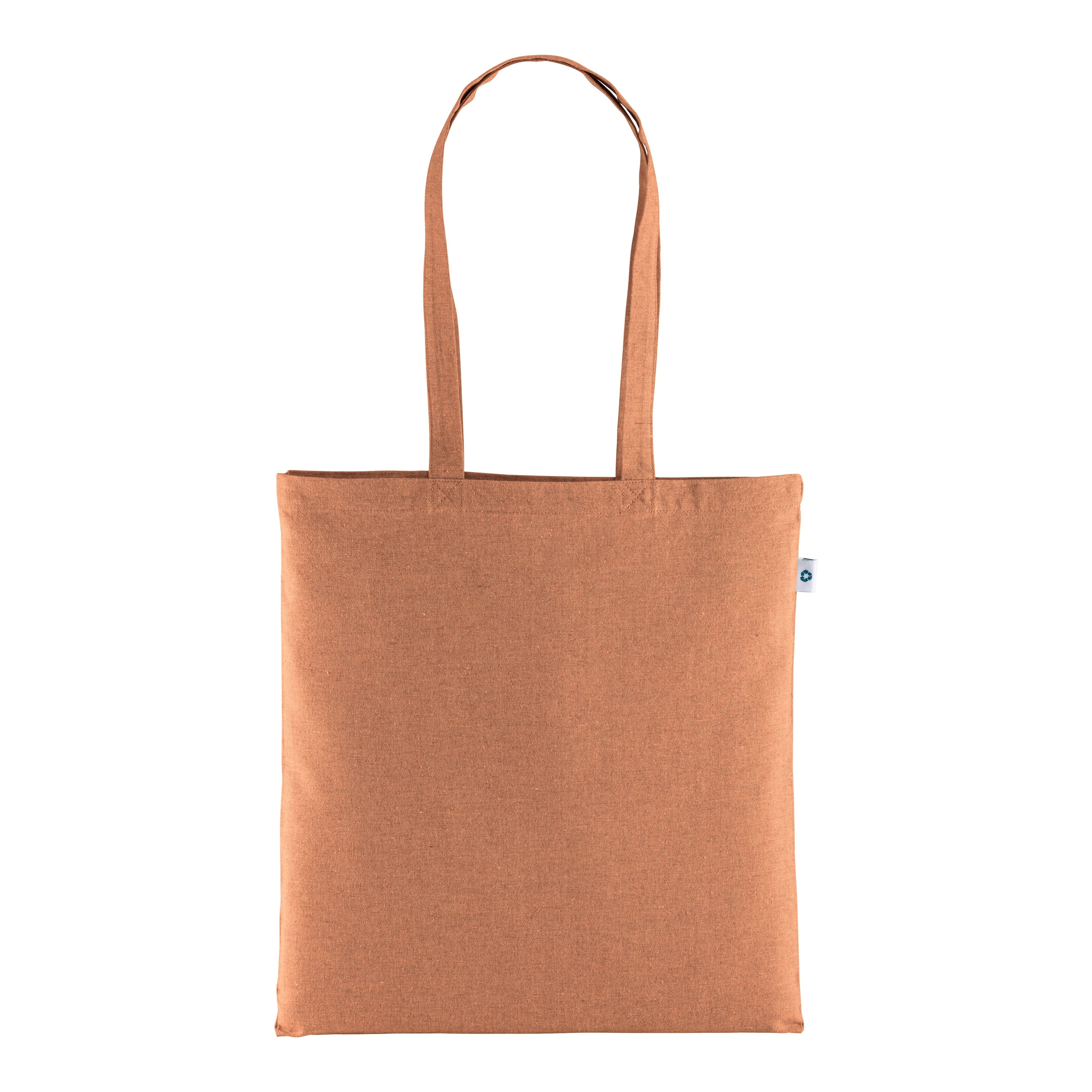 Immagine Shopper in cotone riciclato 190 g/m2, manici lunghi