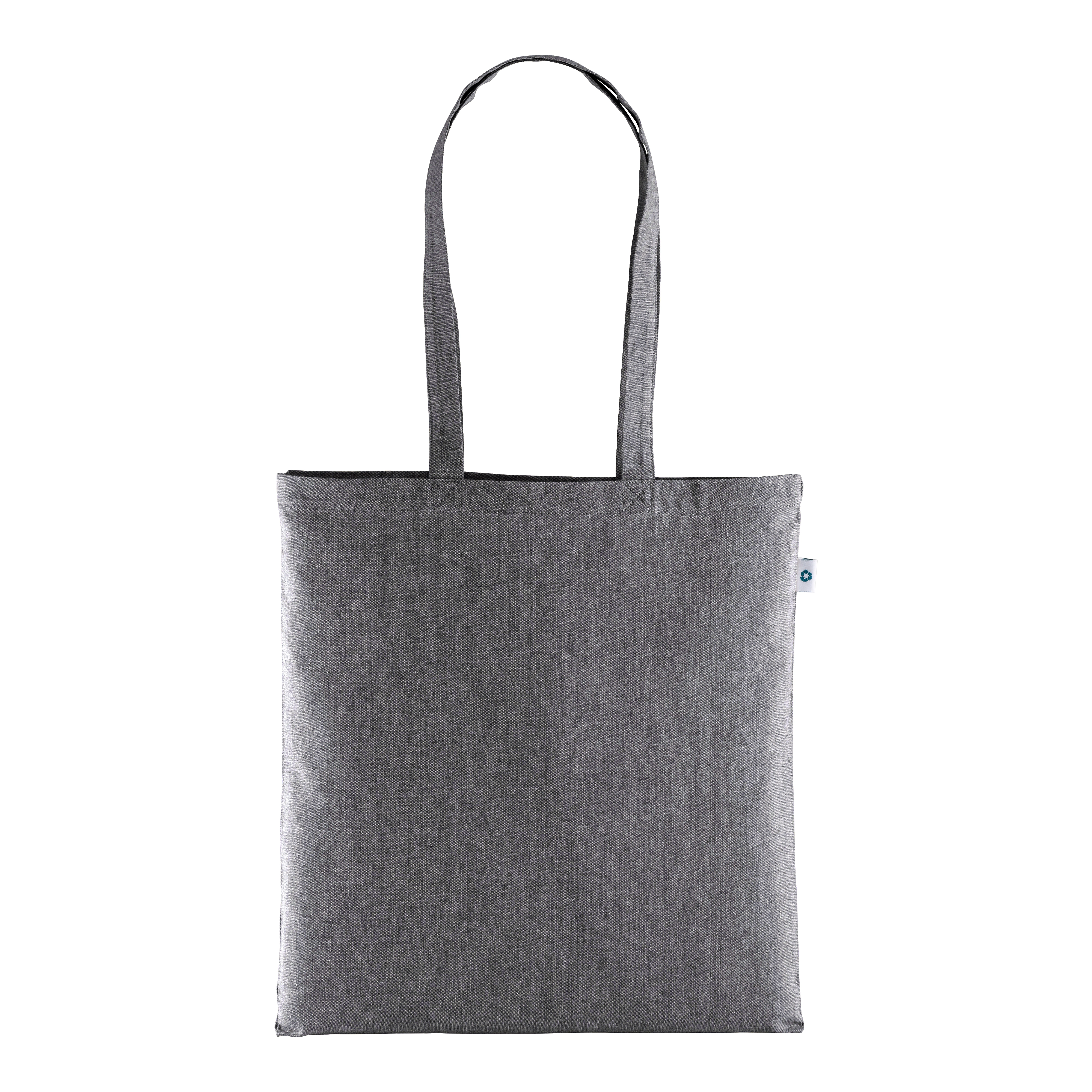 Immagine Shopper in cotone riciclato 190 g/m2, manici lunghi