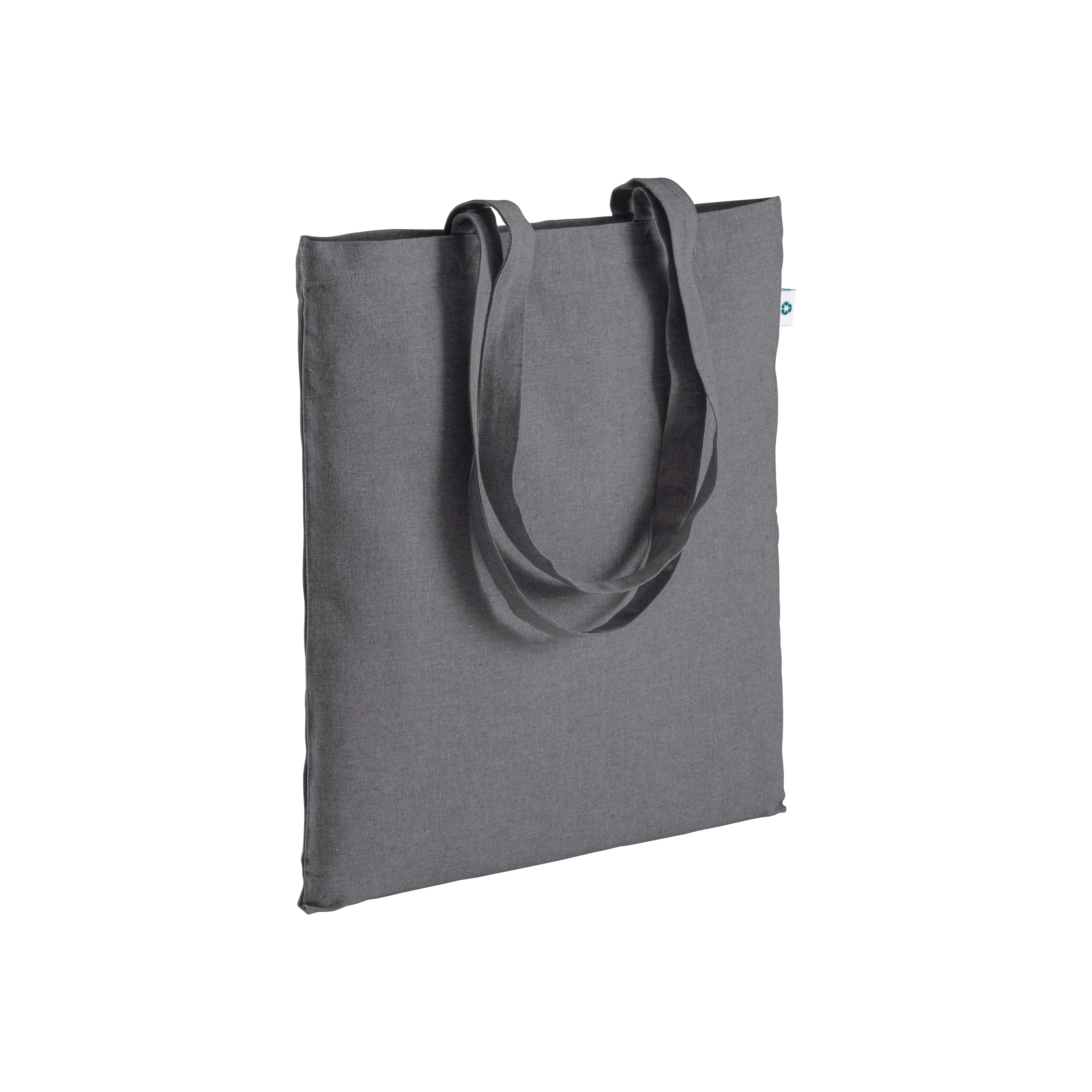 Immagine Shopper in cotone riciclato 190 g/m2, manici lunghi
