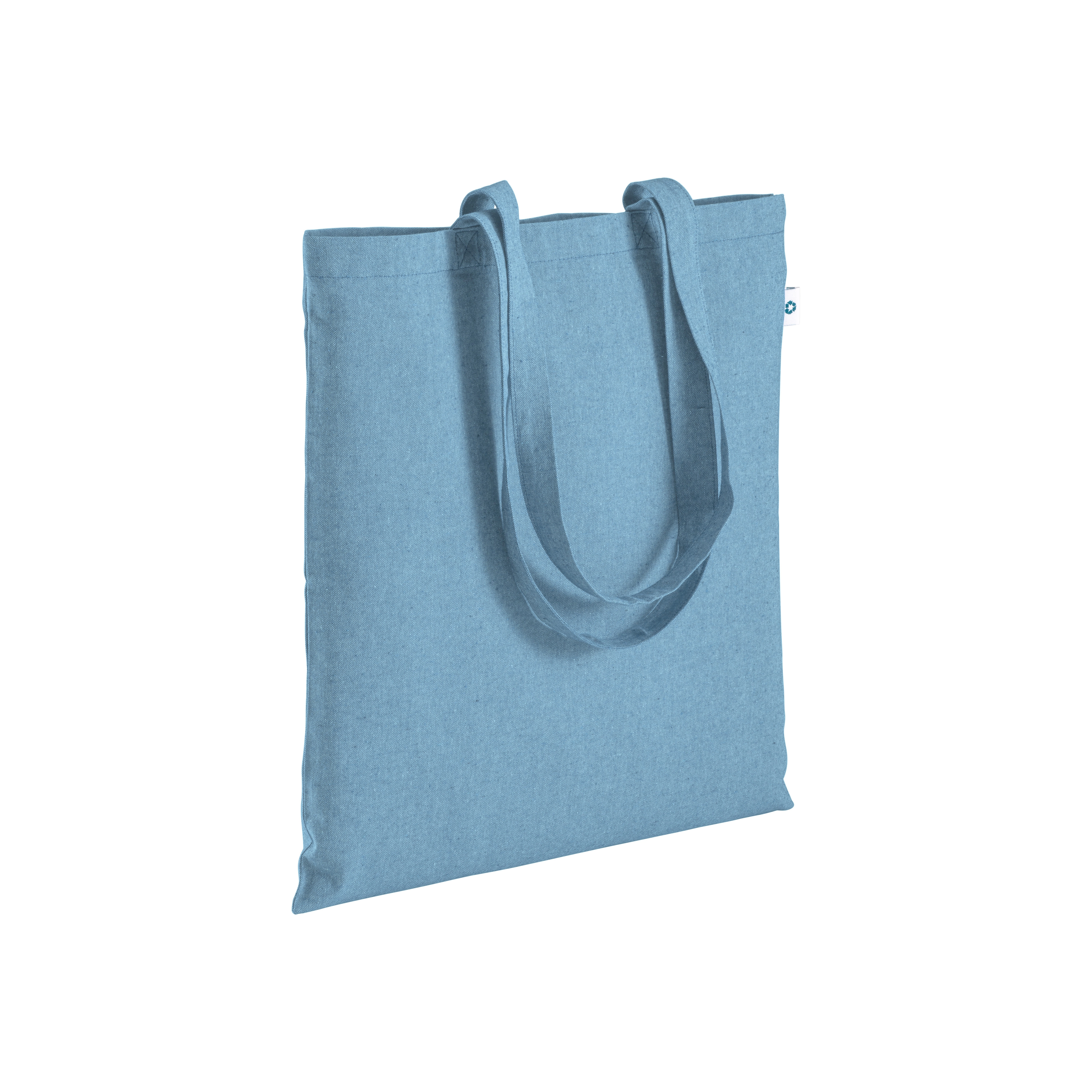 Immagine Shopper in cotone riciclato 190 g/m2, manici lunghi