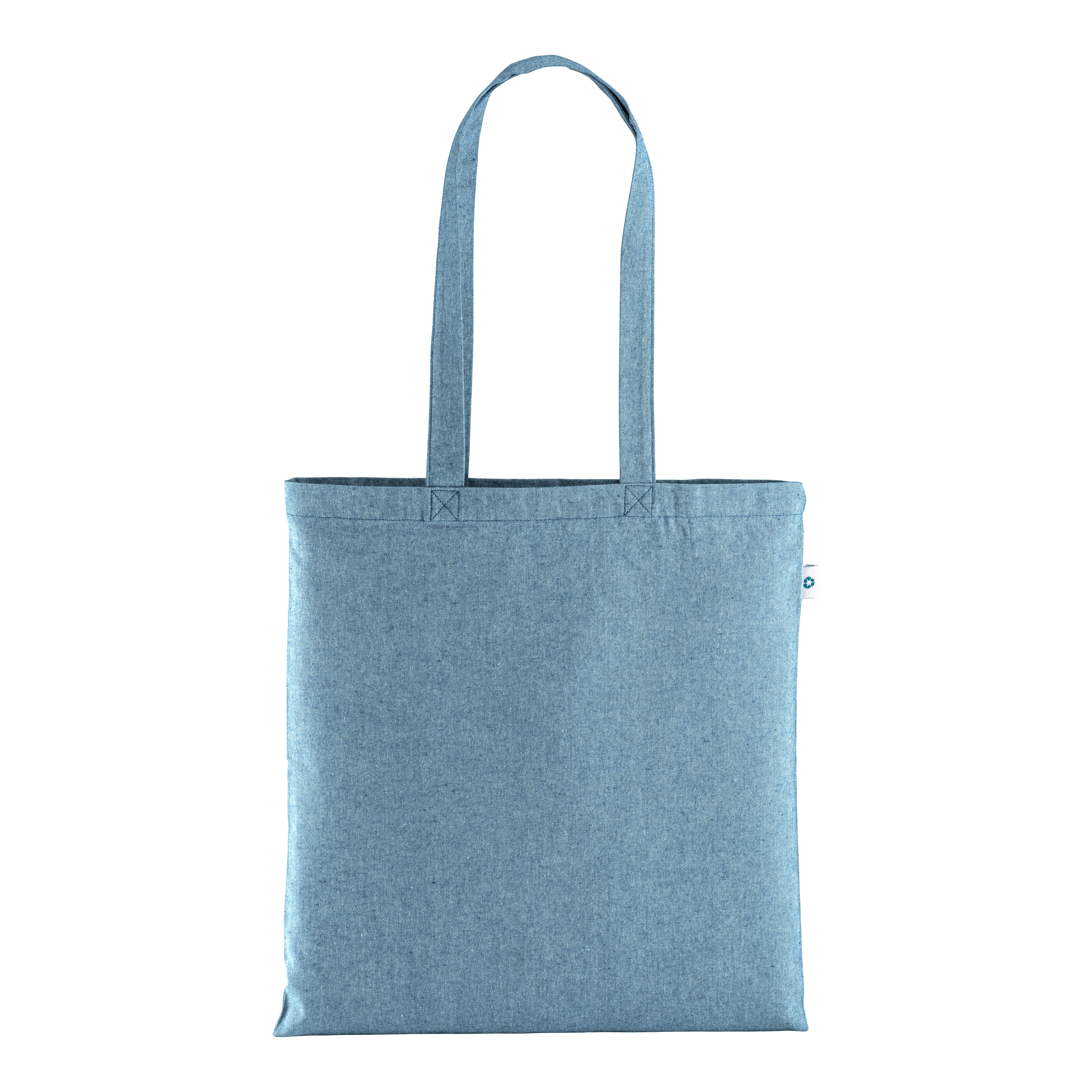 Immagine Shopper in cotone riciclato 190 g/m2, manici lunghi