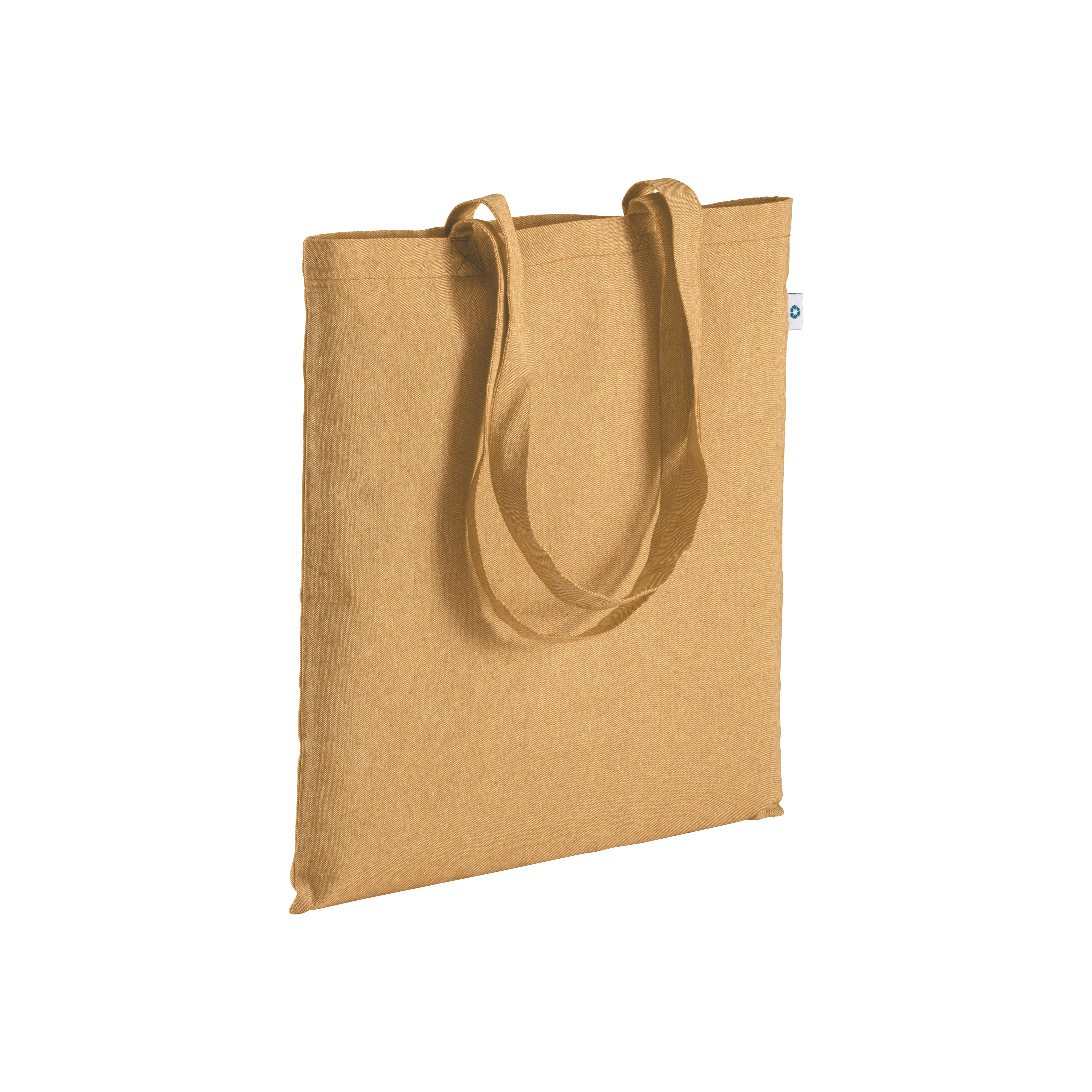 Immagine Shopper in cotone riciclato 190 g/m2, manici lunghi