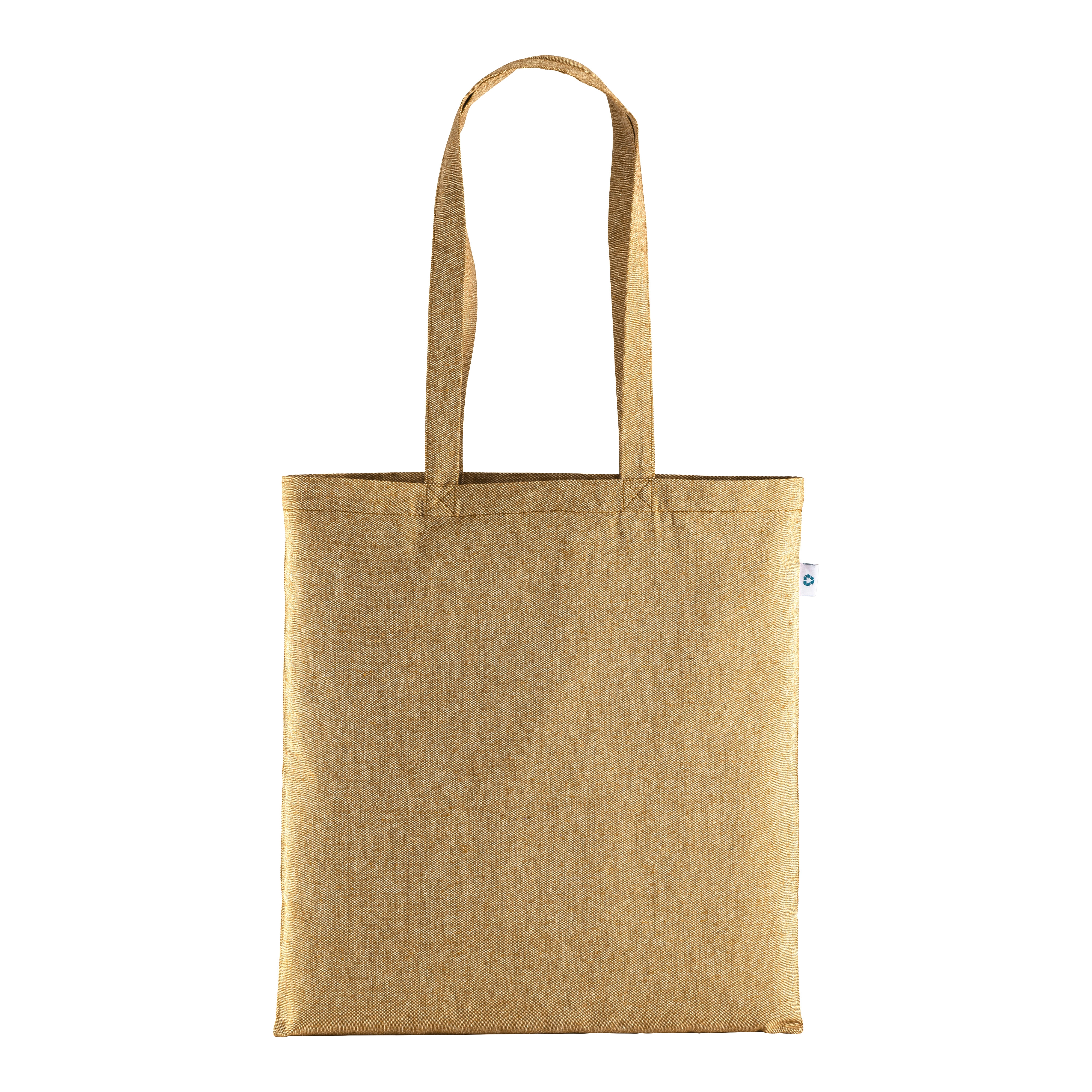 Immagine Shopper in cotone riciclato 190 g/m2, manici lunghi