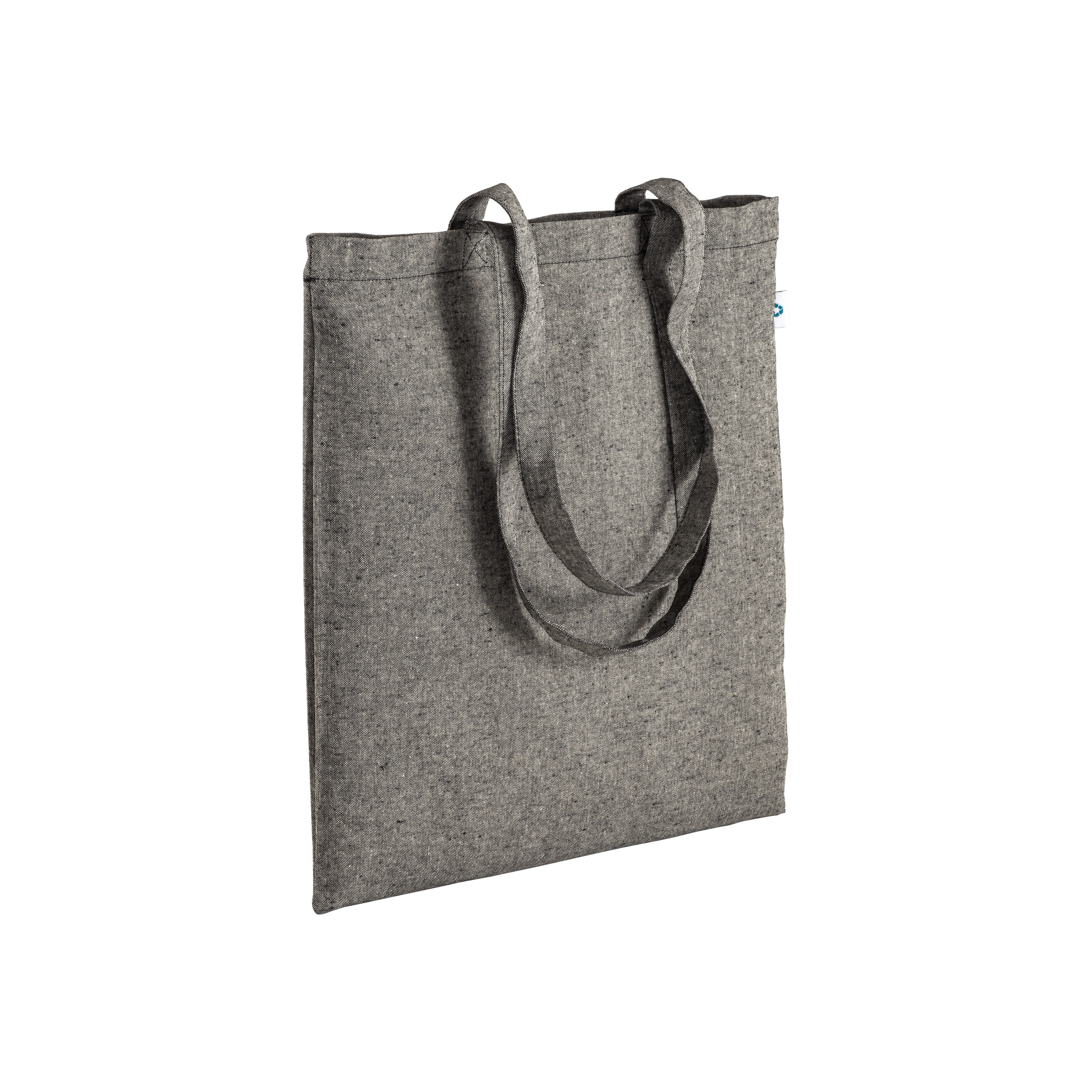 Immagine Shopper in cotone riciclato 190 g/m2, manici lunghi