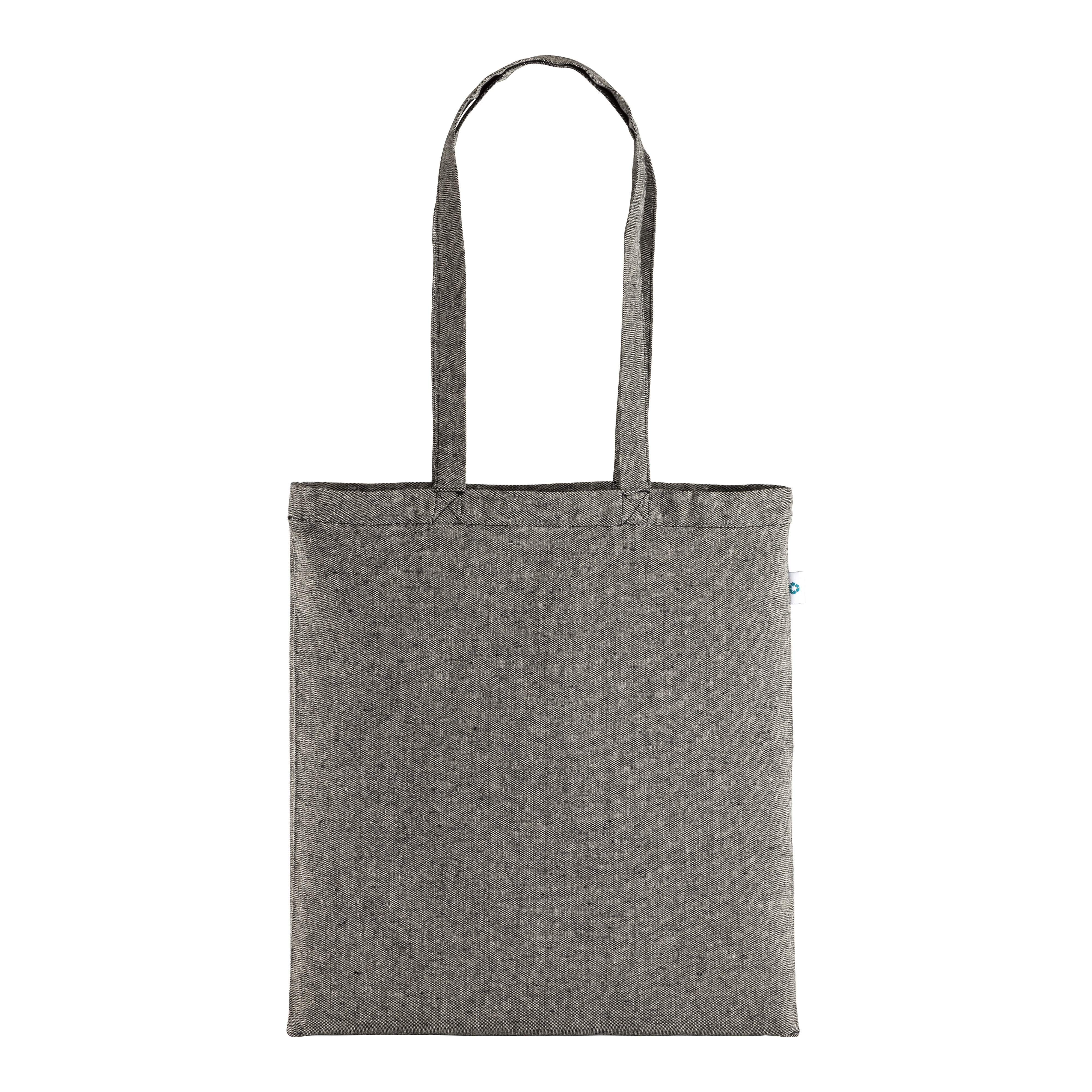 Immagine Shopper in cotone riciclato 190 g/m2, manici lunghi