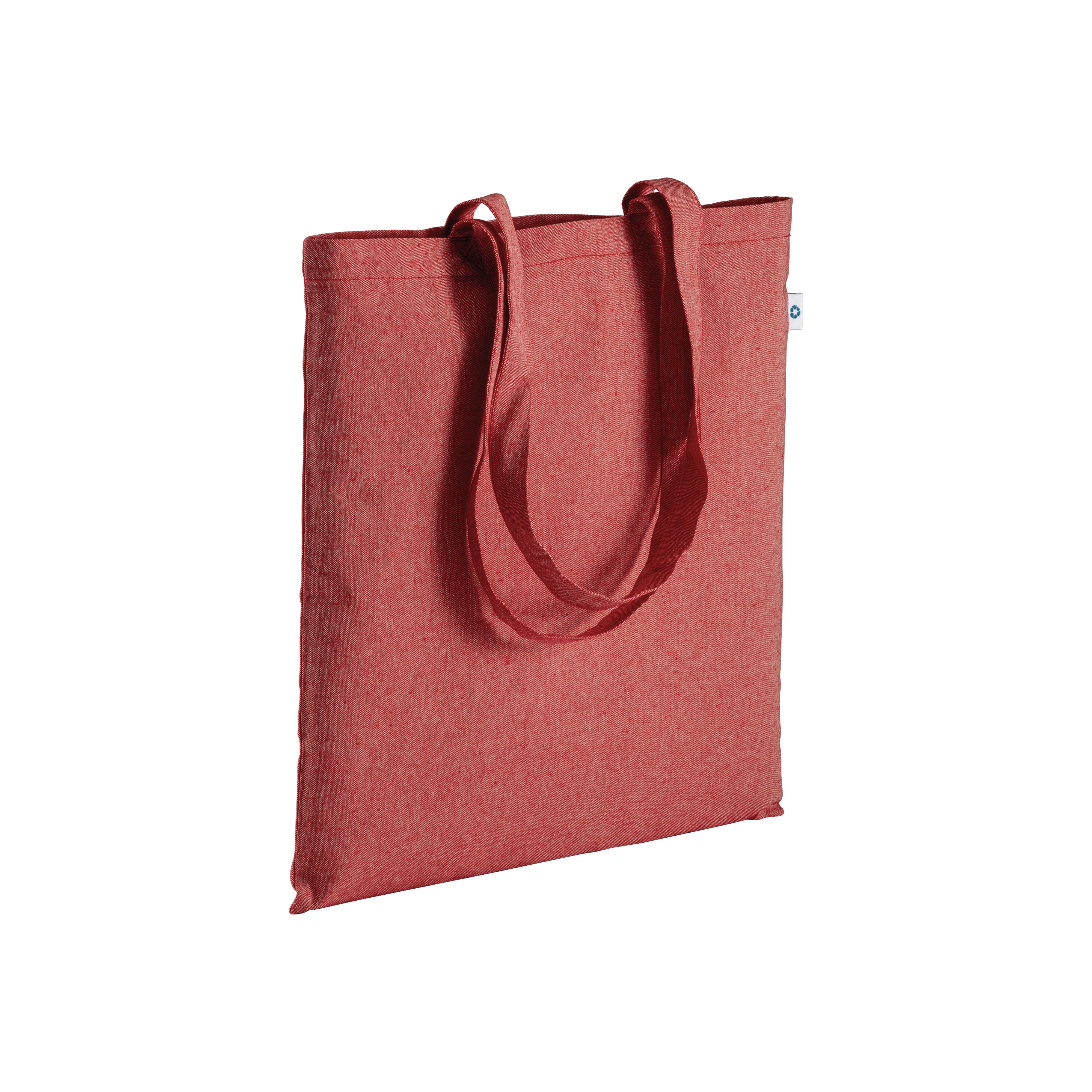 Immagine Shopper in cotone riciclato 190 g/m2, manici lunghi