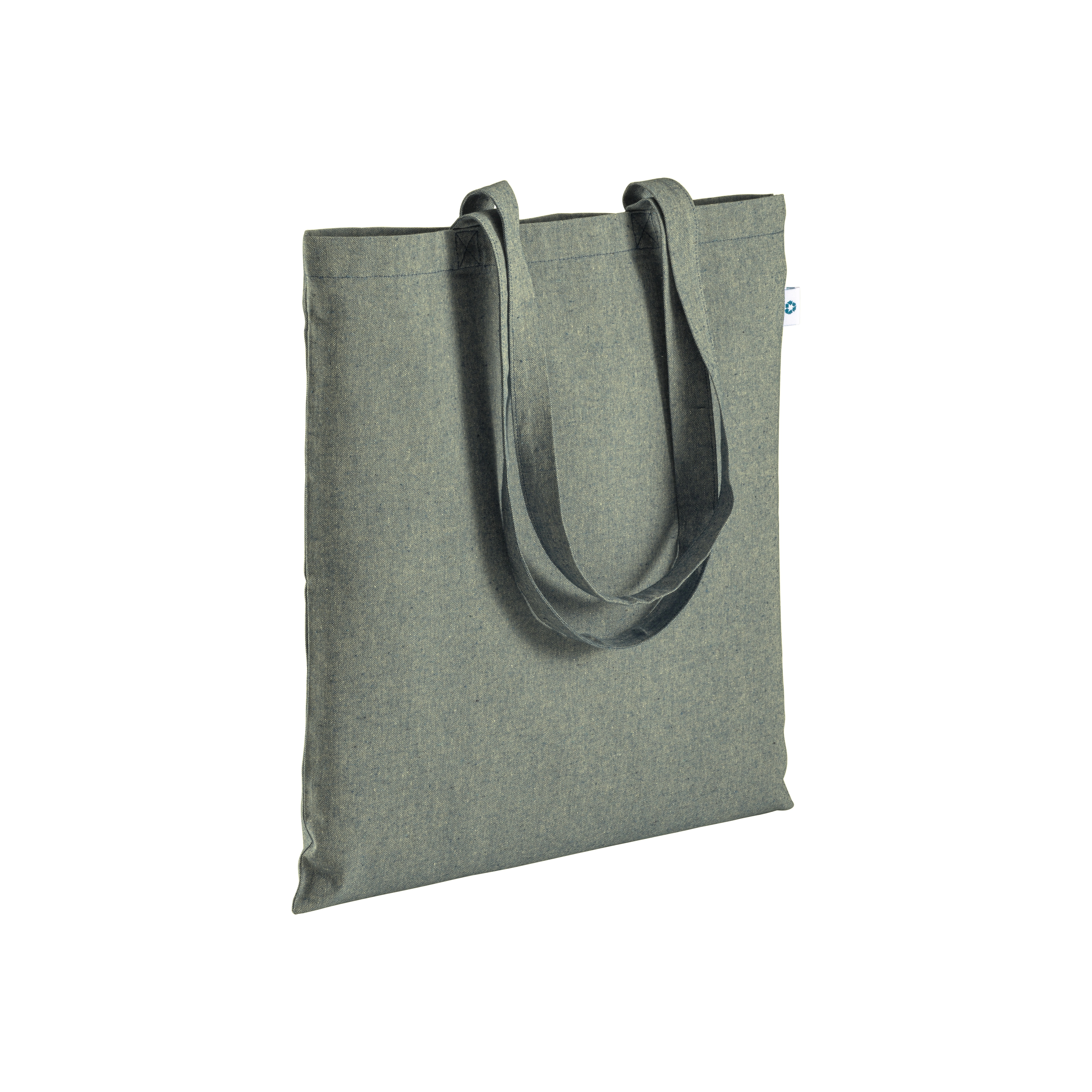 Immagine Shopper in cotone riciclato 190 g/m2, manici lunghi