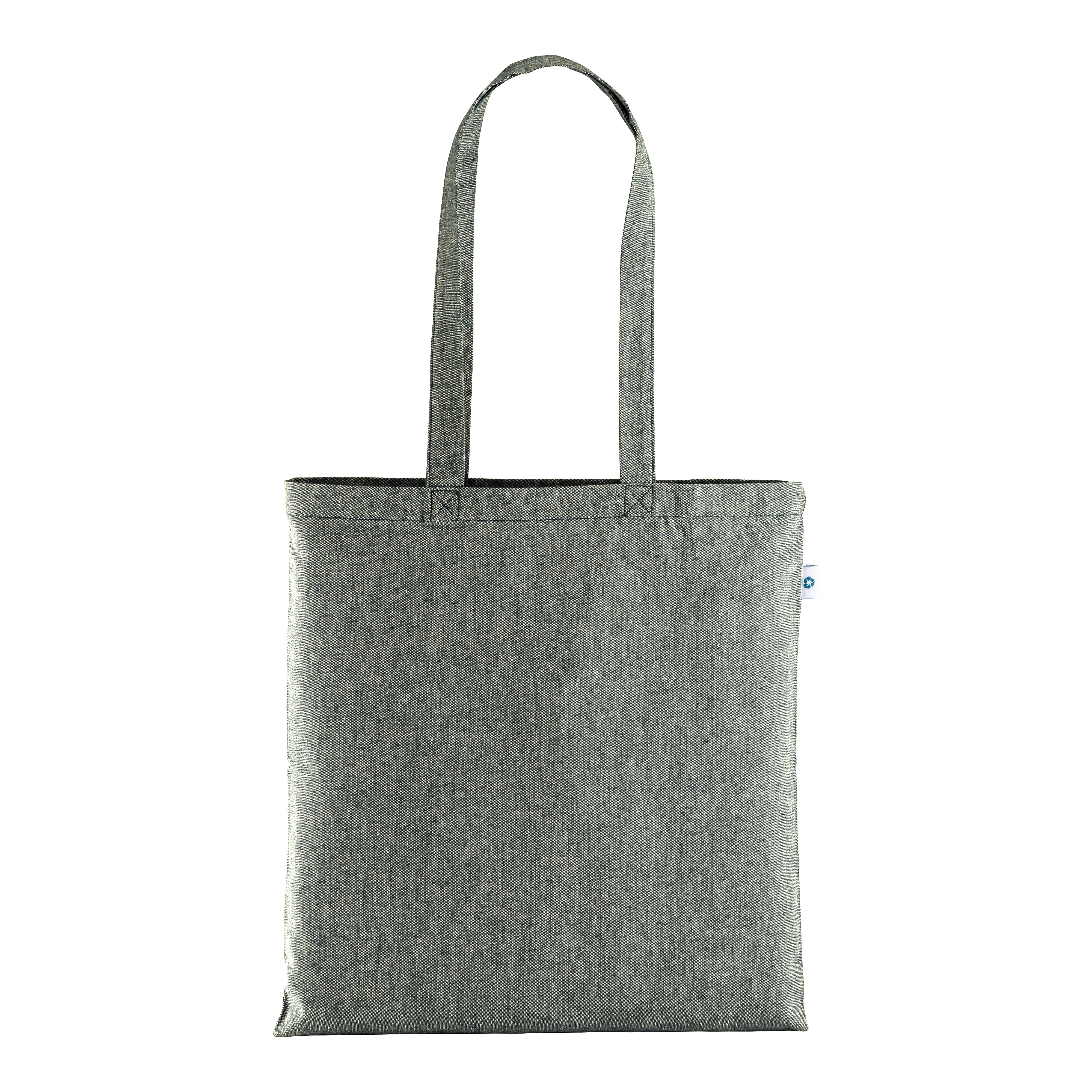 Immagine Shopper in cotone riciclato 190 g/m2, manici lunghi