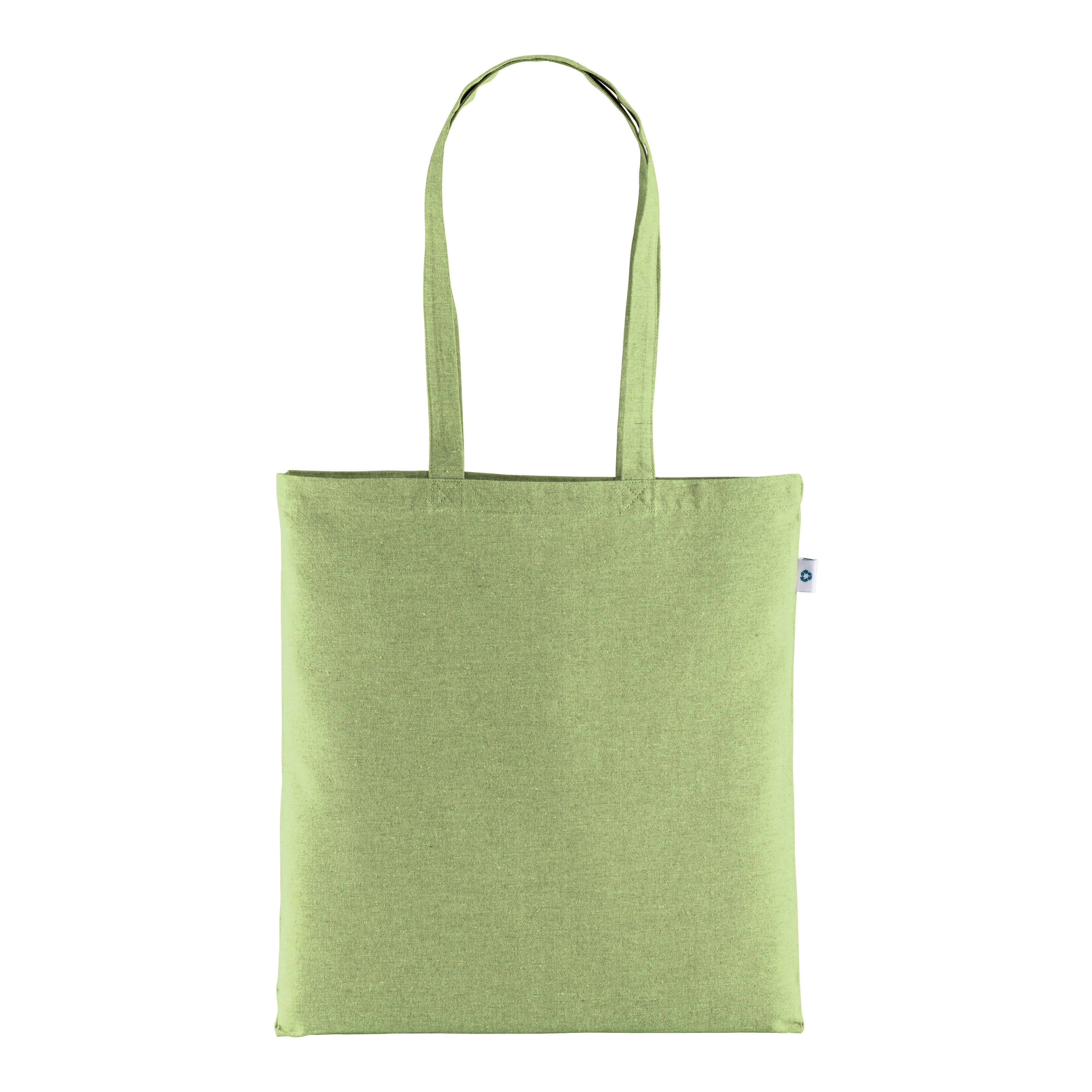 Immagine Shopper in cotone riciclato 190 g/m2, manici lunghi