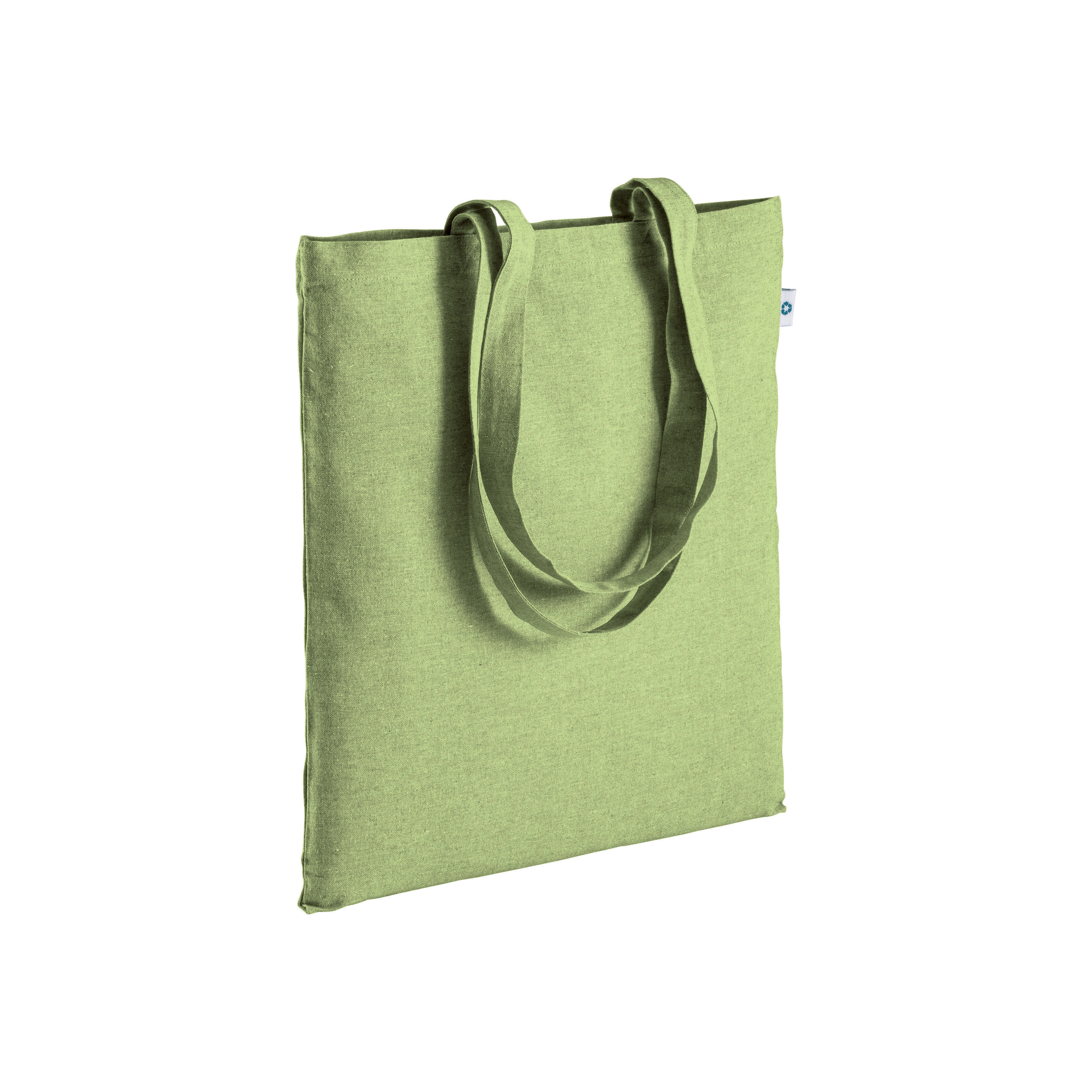 Immagine Shopper in cotone riciclato 190 g/m2, manici lunghi