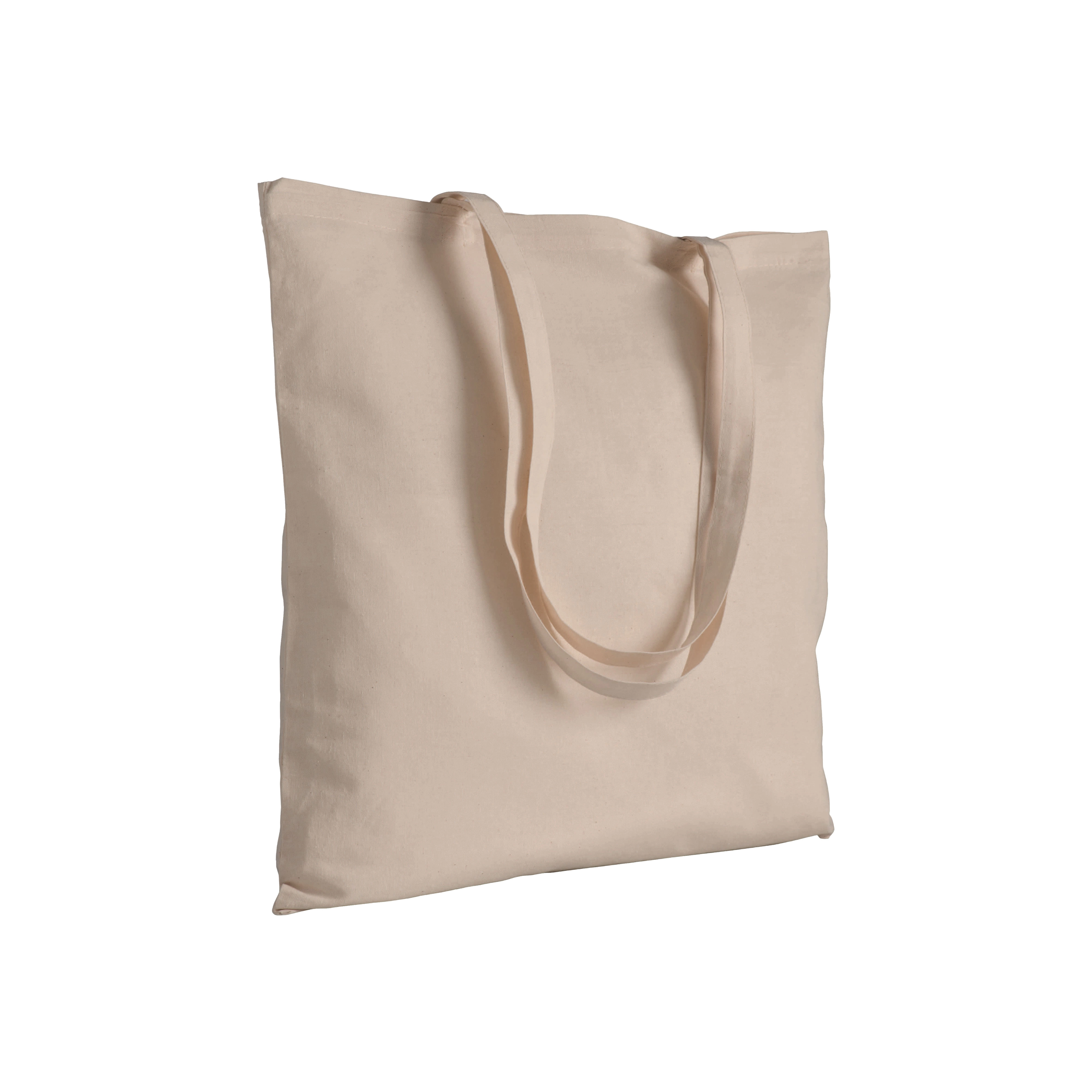 Immagine Shopper in cotone 100 g/m2, manici lunghi