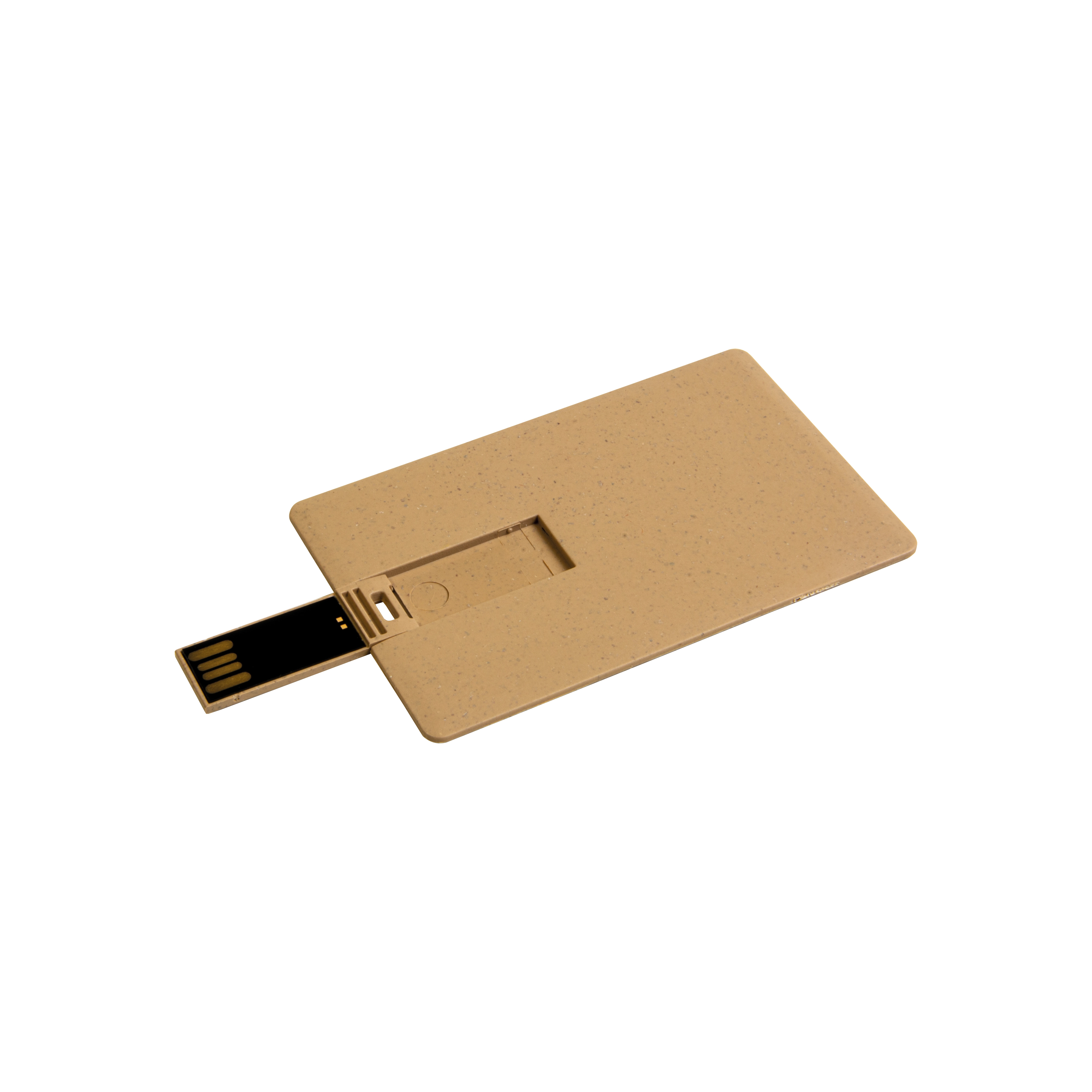 Immagine Chiavetta USB 4Gb a forma di tessera in paglia di grano e PP. Possibilità di import