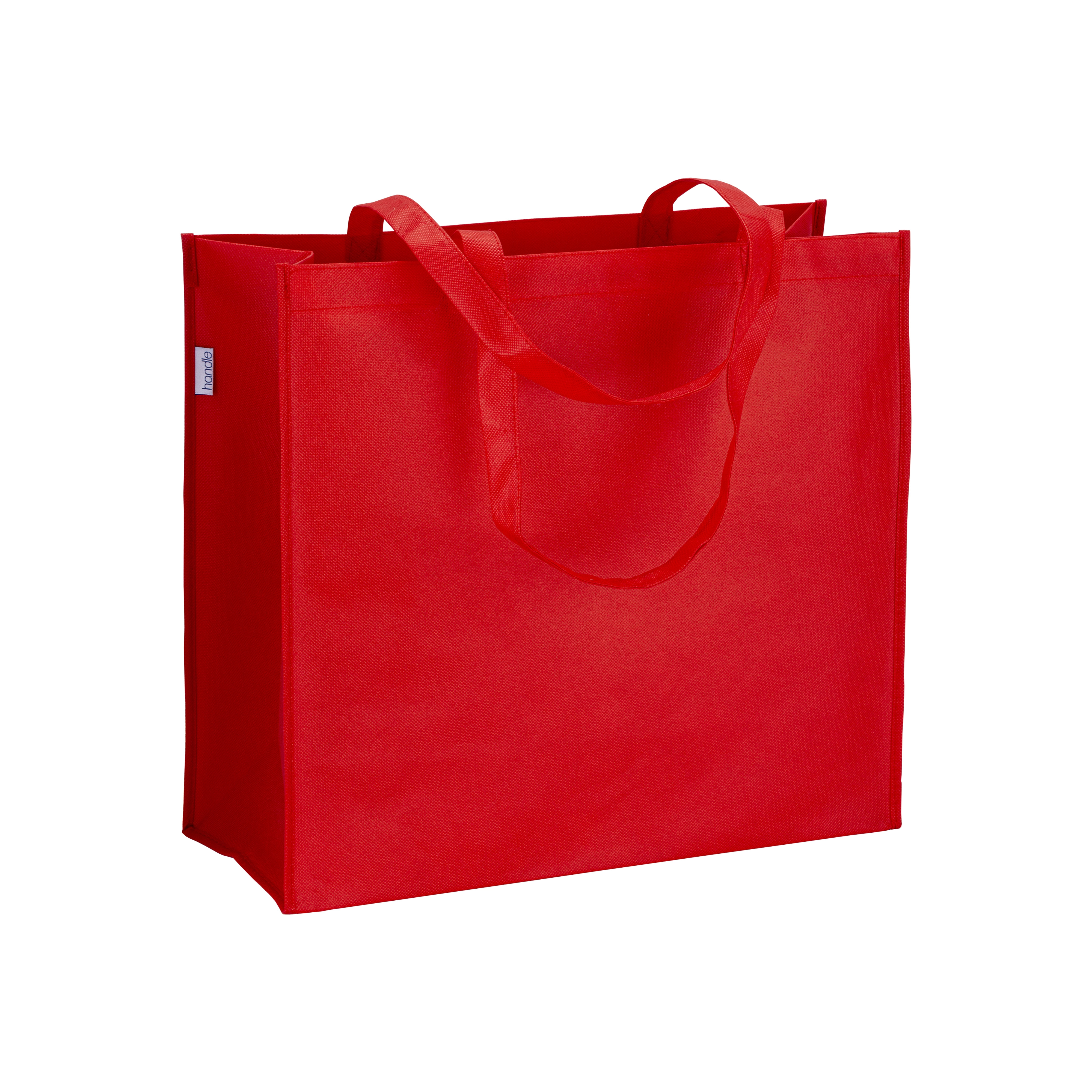 Immagine Shopper con soffietto in R-pet 80g/m2, manici lunghi
