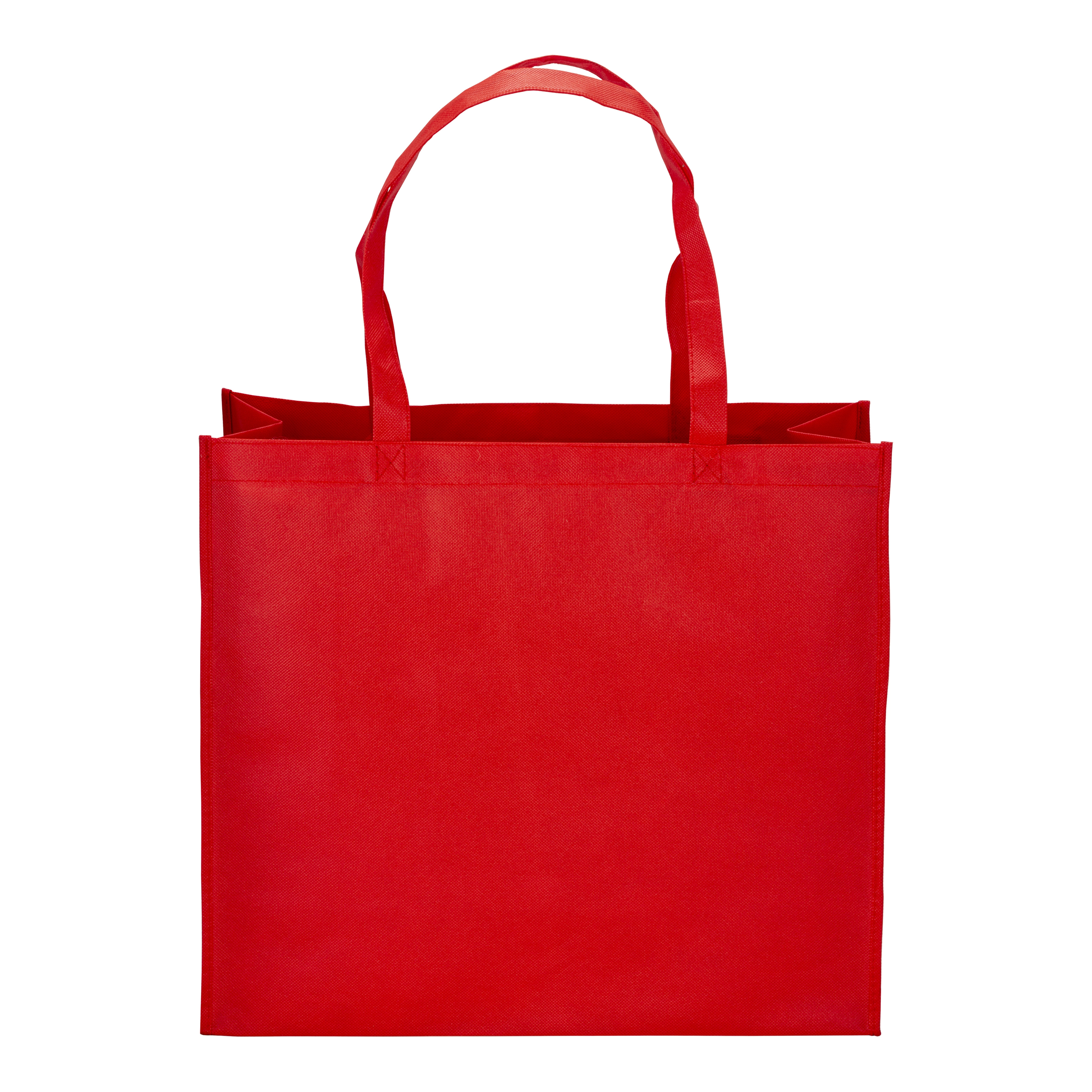 Immagine Shopper con soffietto in R-pet 80g/m2, manici lunghi