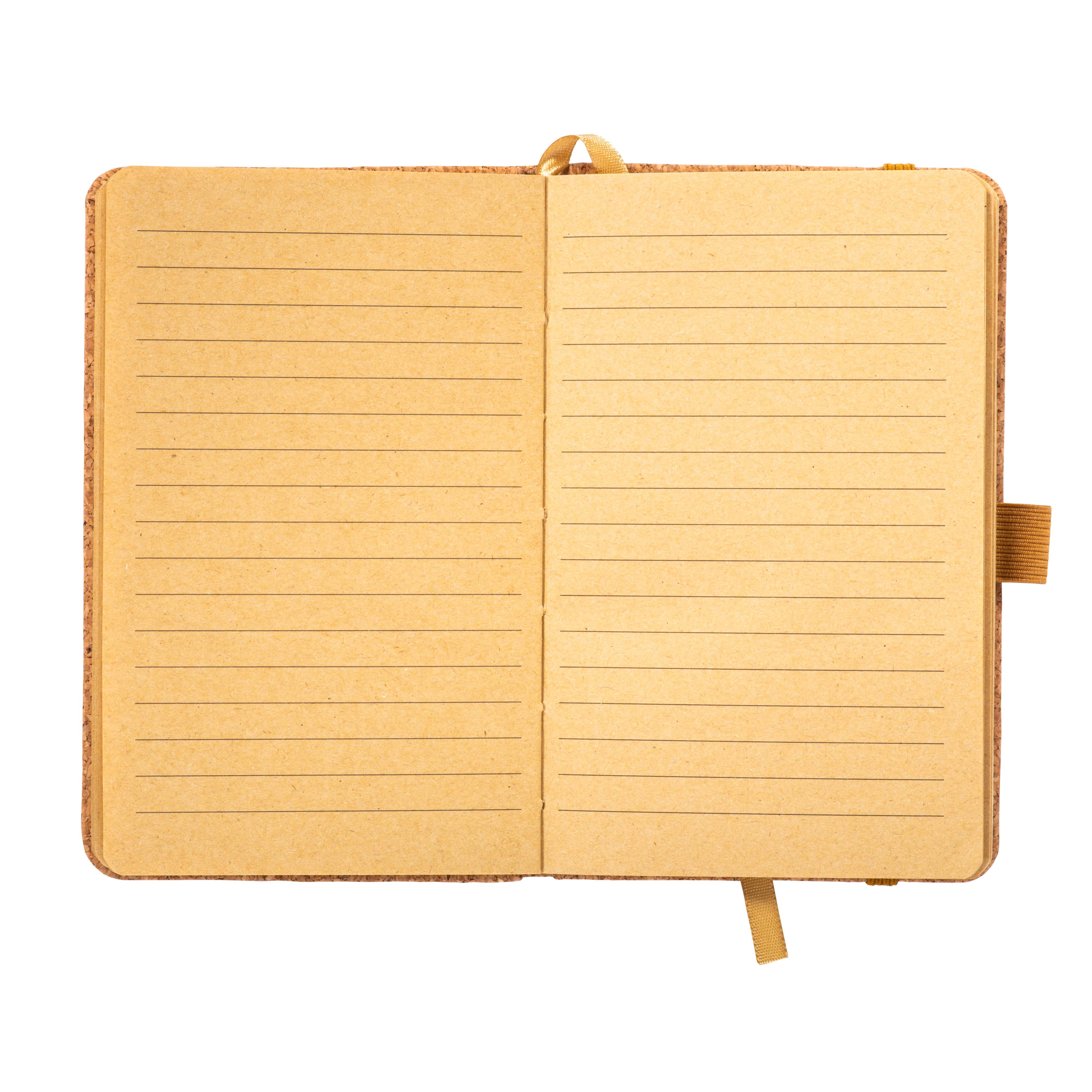 Immagine Quaderno in sughero, fogli a righe 80 pag. da 70 gr. in color avorio.