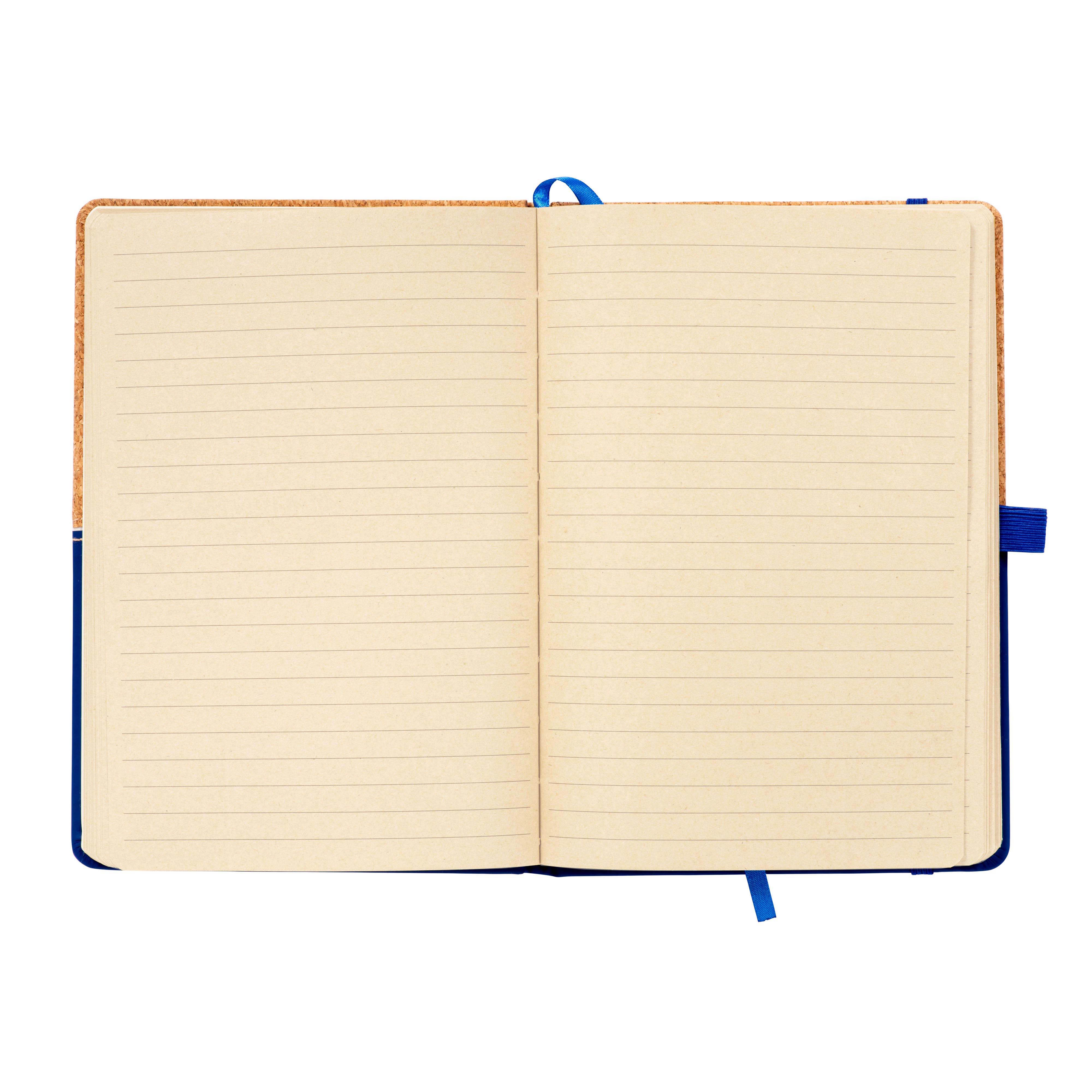 Immagine Quaderno in sughero e PU, fogli a righe 80 pag. da 70 gr. in color avorio.