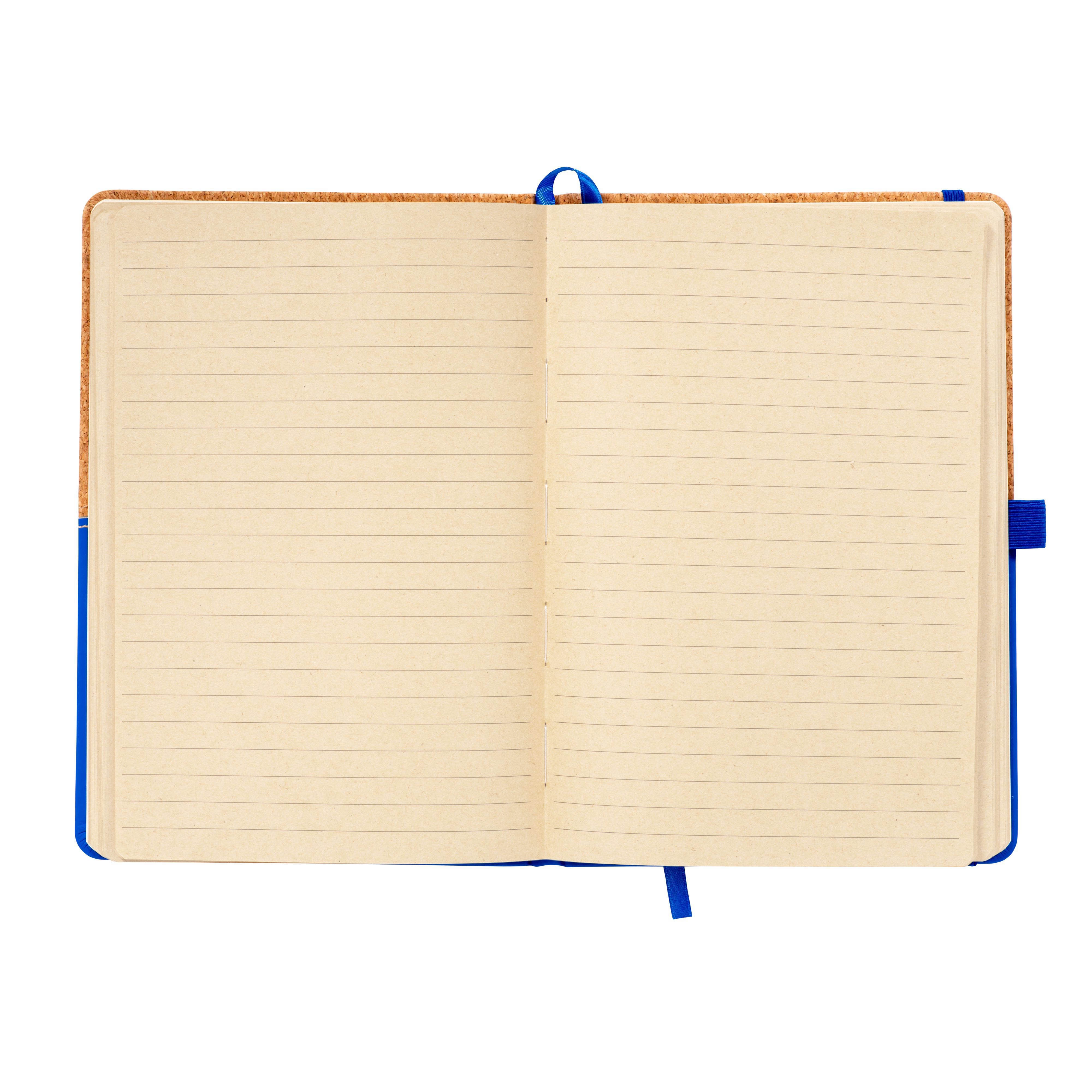 Immagine Quaderno in sughero e PU, fogli a righe 80 pag. da 70 gr. in color avorio.