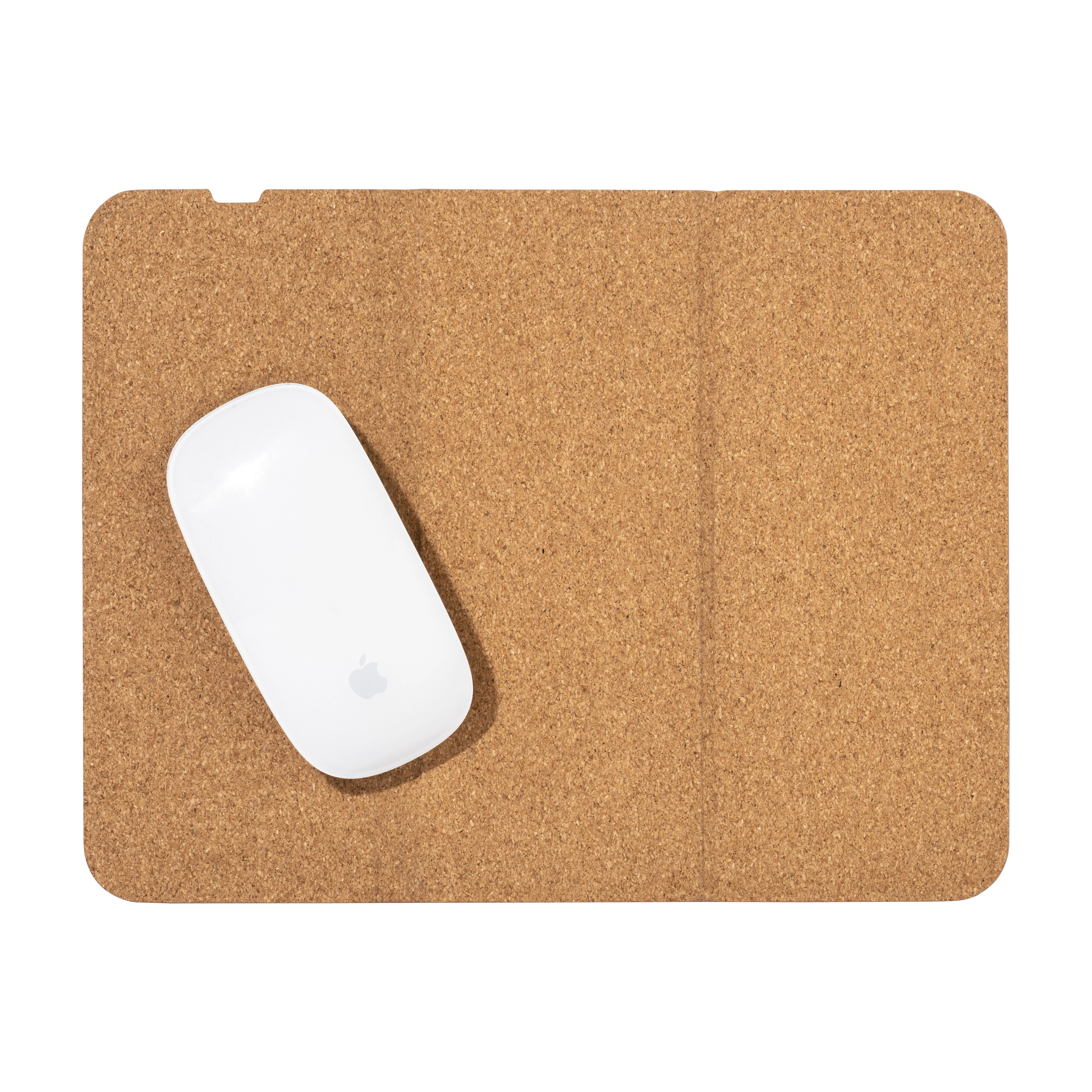 Immagine Mousepad e supporto per cellulare in sughero, con caricabatterie wireless