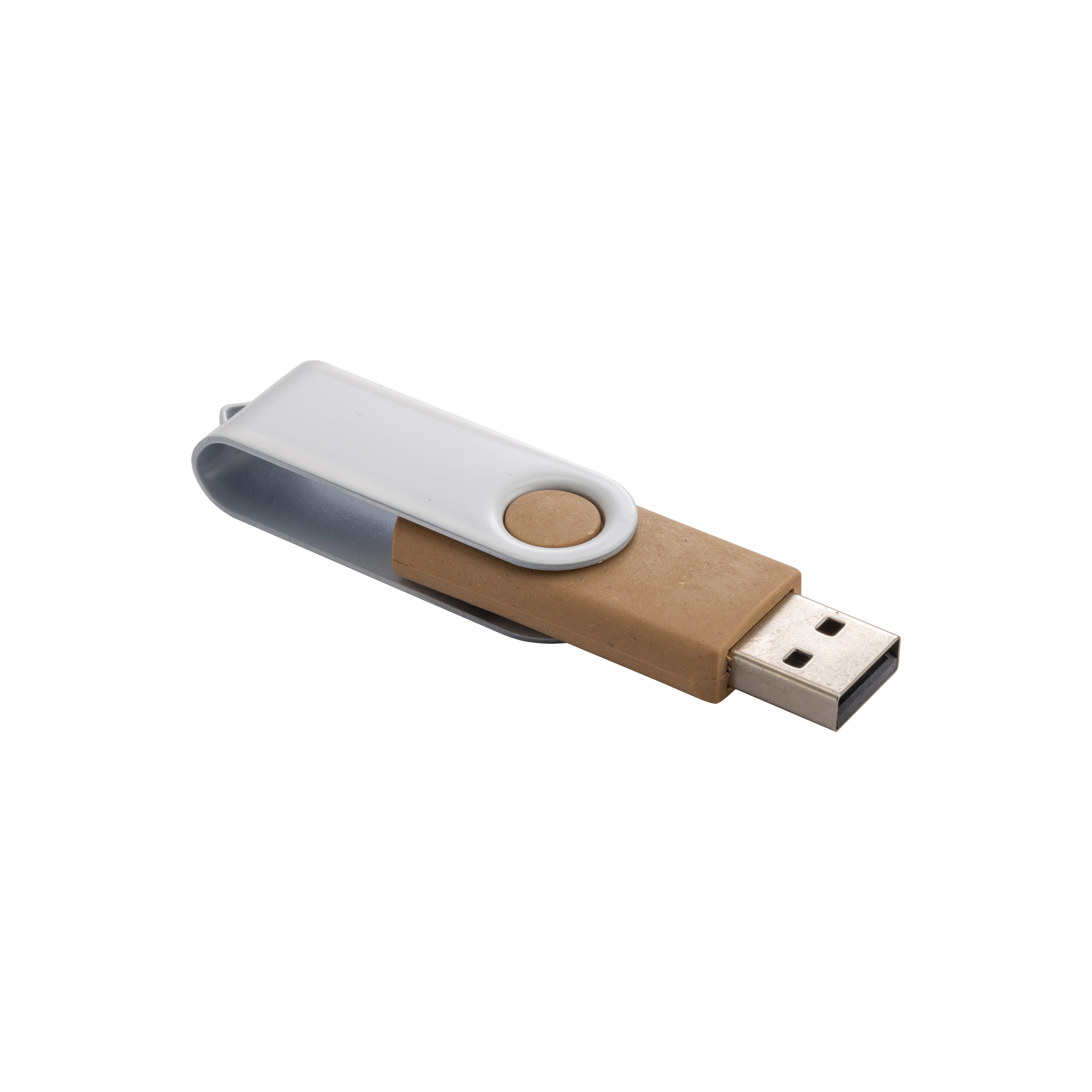 Immagine Chiavetta USB 4 Gb girevole in paglia di grano