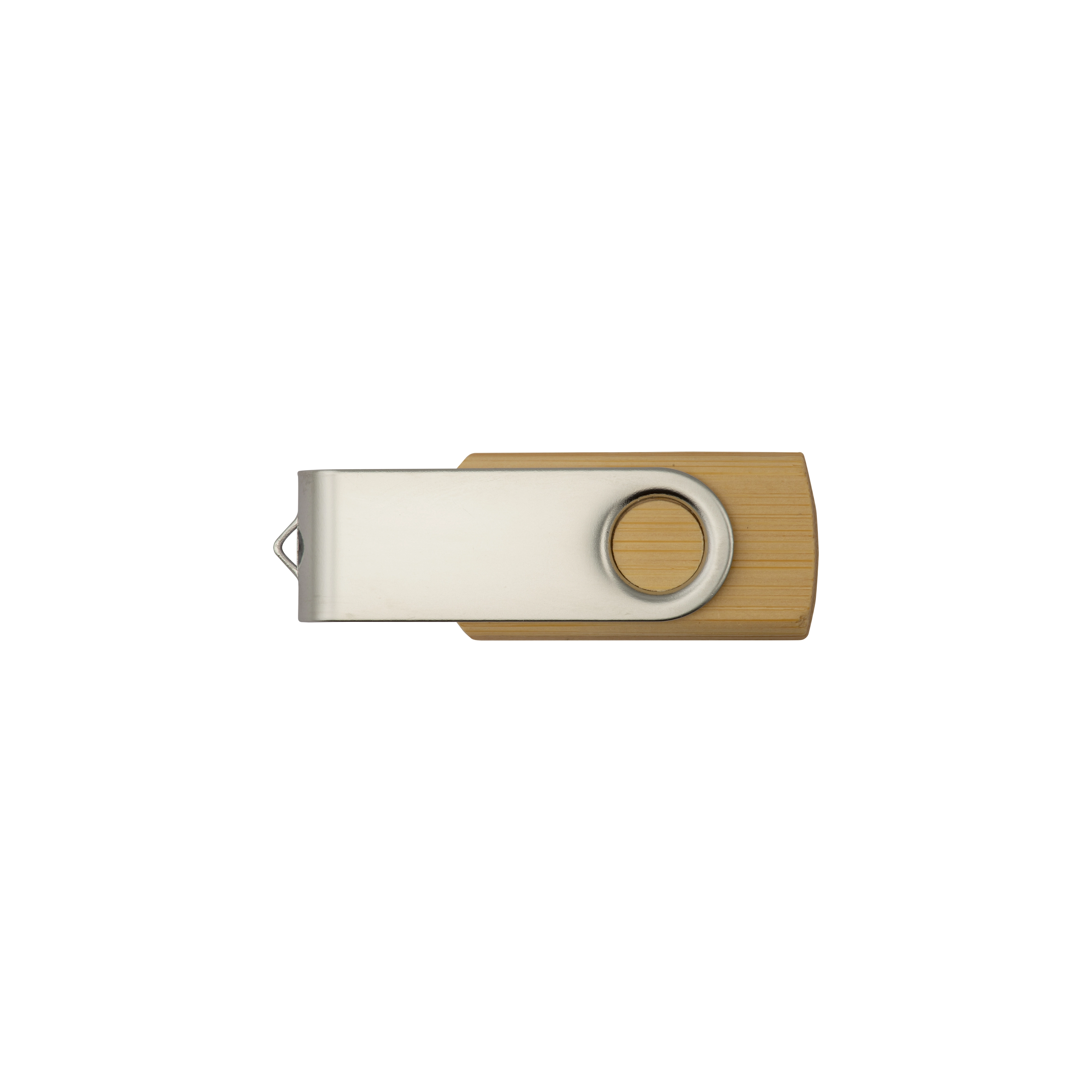 Immagine Chiavetta USB 4 Gb girevole in Bambù/Metallo