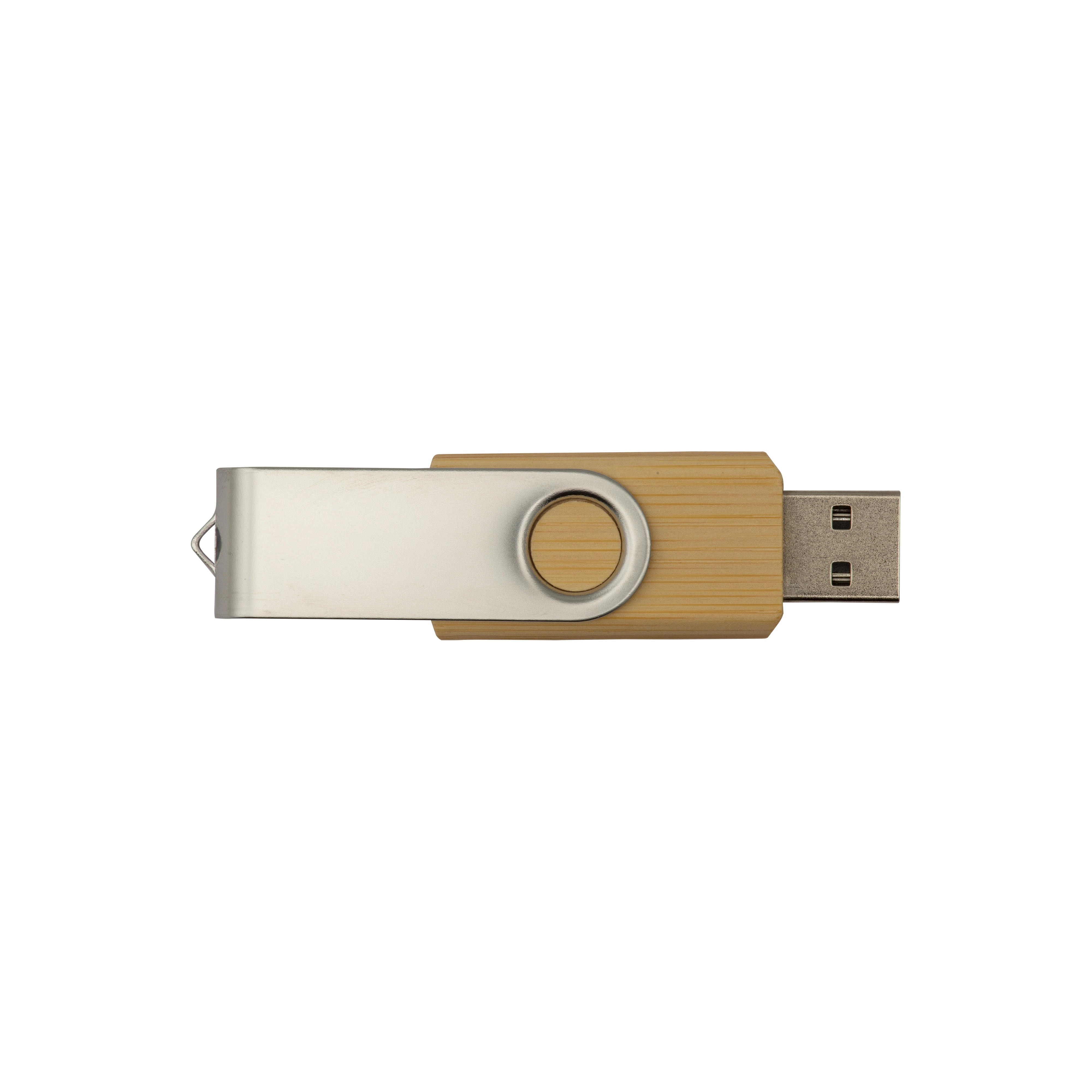 Immagine Chiavetta USB 4 Gb girevole in Bambù/Metallo