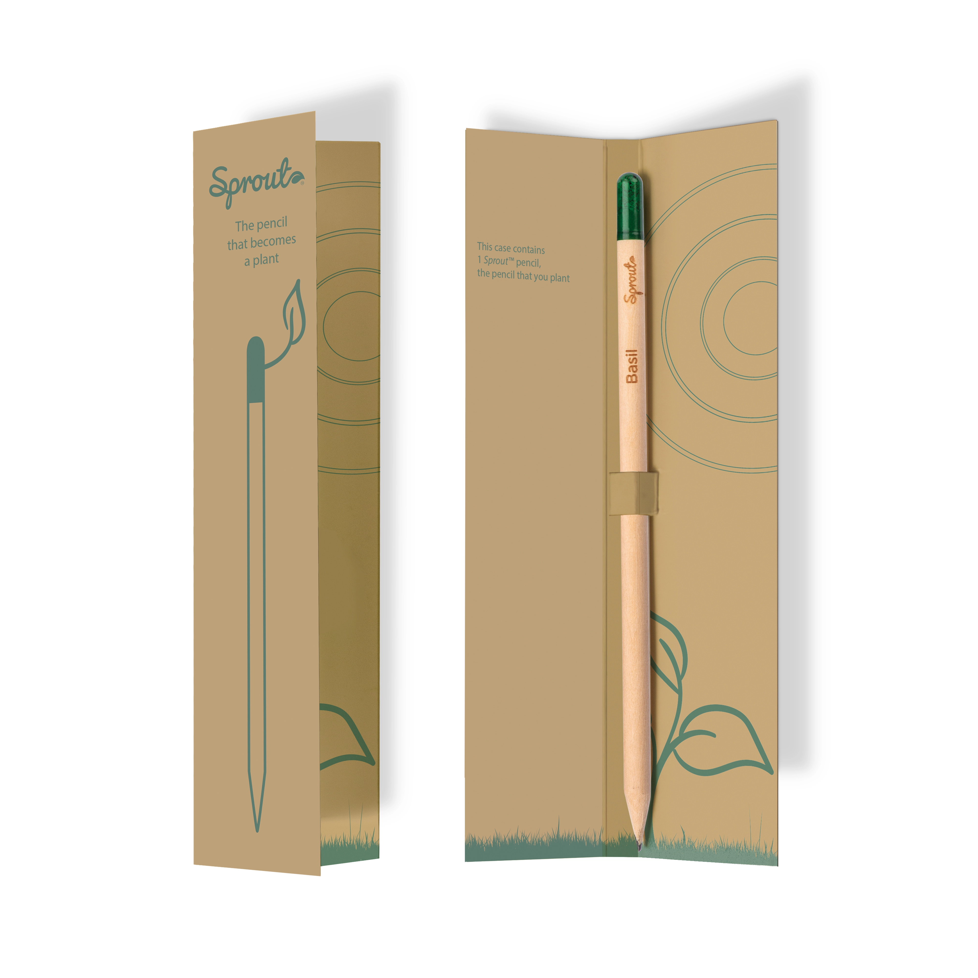 Immagine Astuccio per matita Sprout con infografica in italiano , inglese e francese