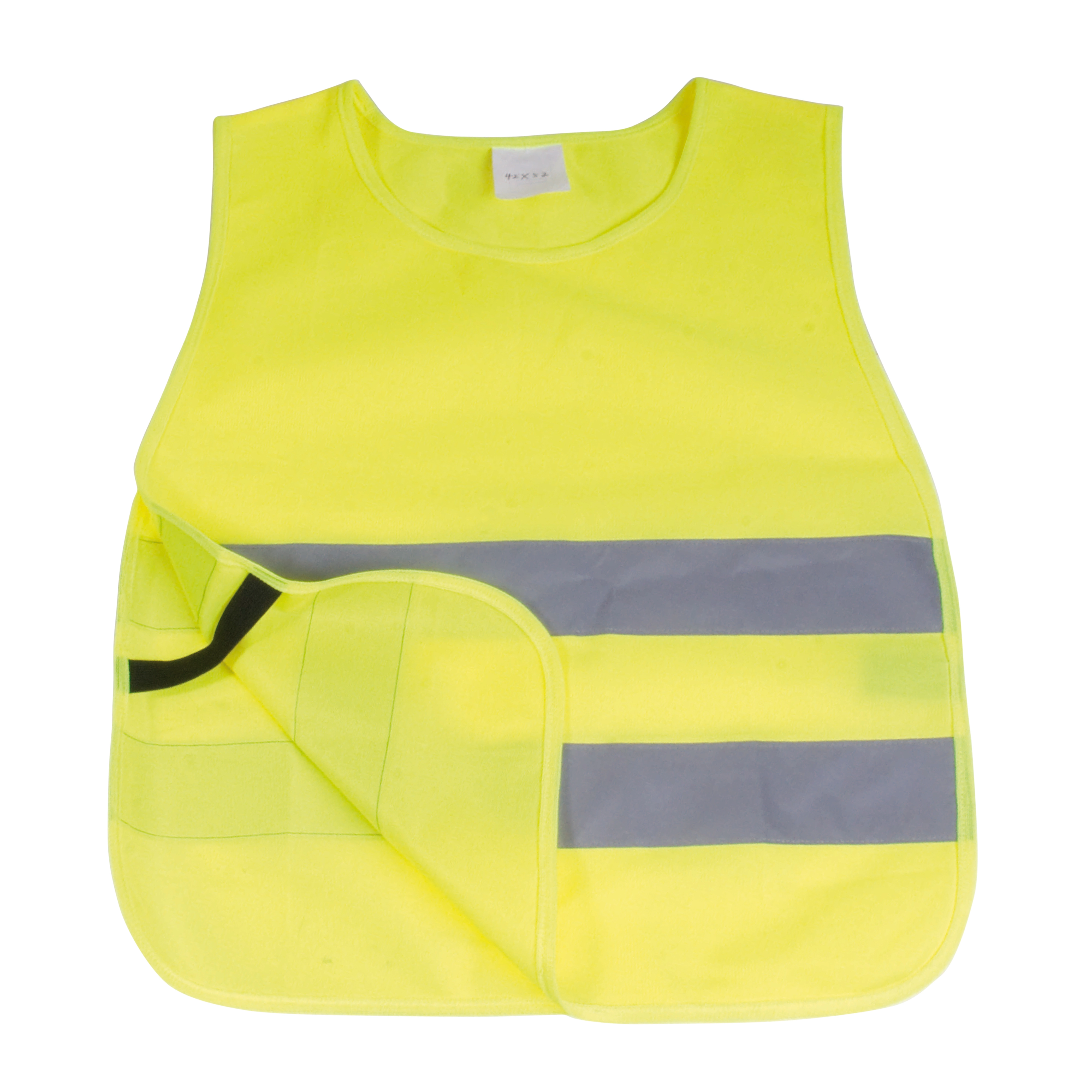 Immagine Gilet ad alta visibilità in poliestere di colore fluo con bande catarifrangenti