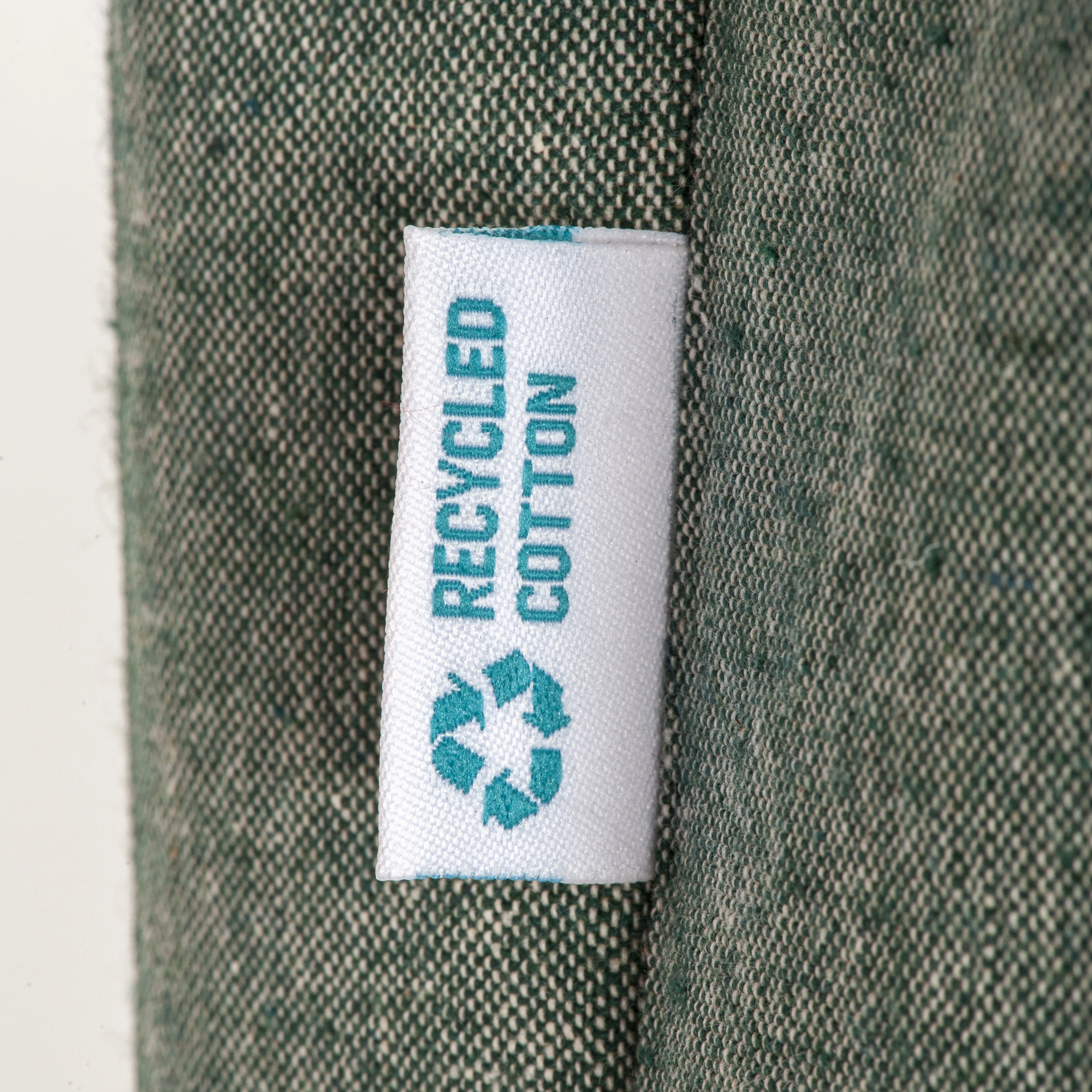 Immagine Shopper in cotone riciclato 190 g/m2, manici lunghi e soffietto