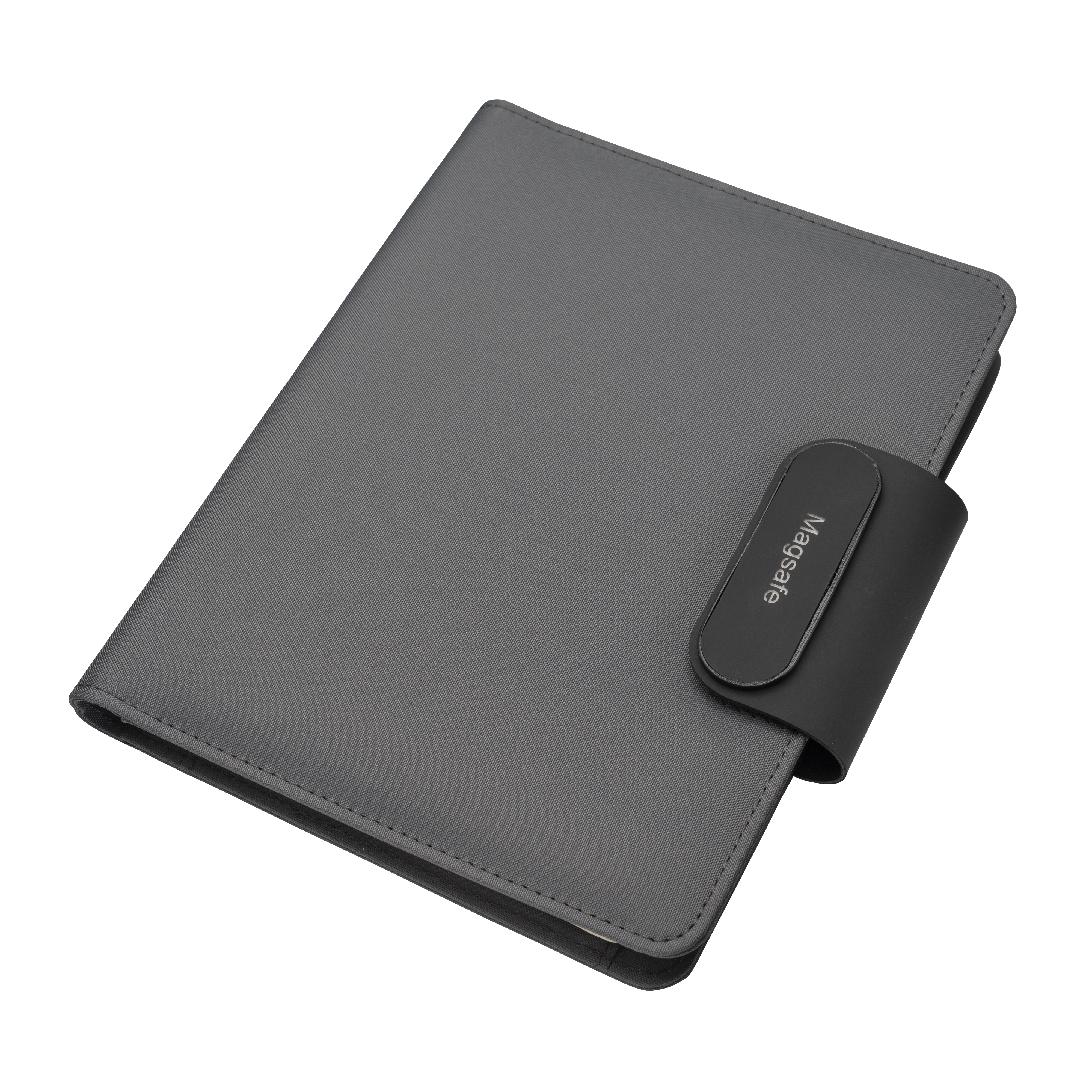 Immagine Cartella porta blocco A5 in R-PET con magnete di chiusura che si illumina personalizzabile