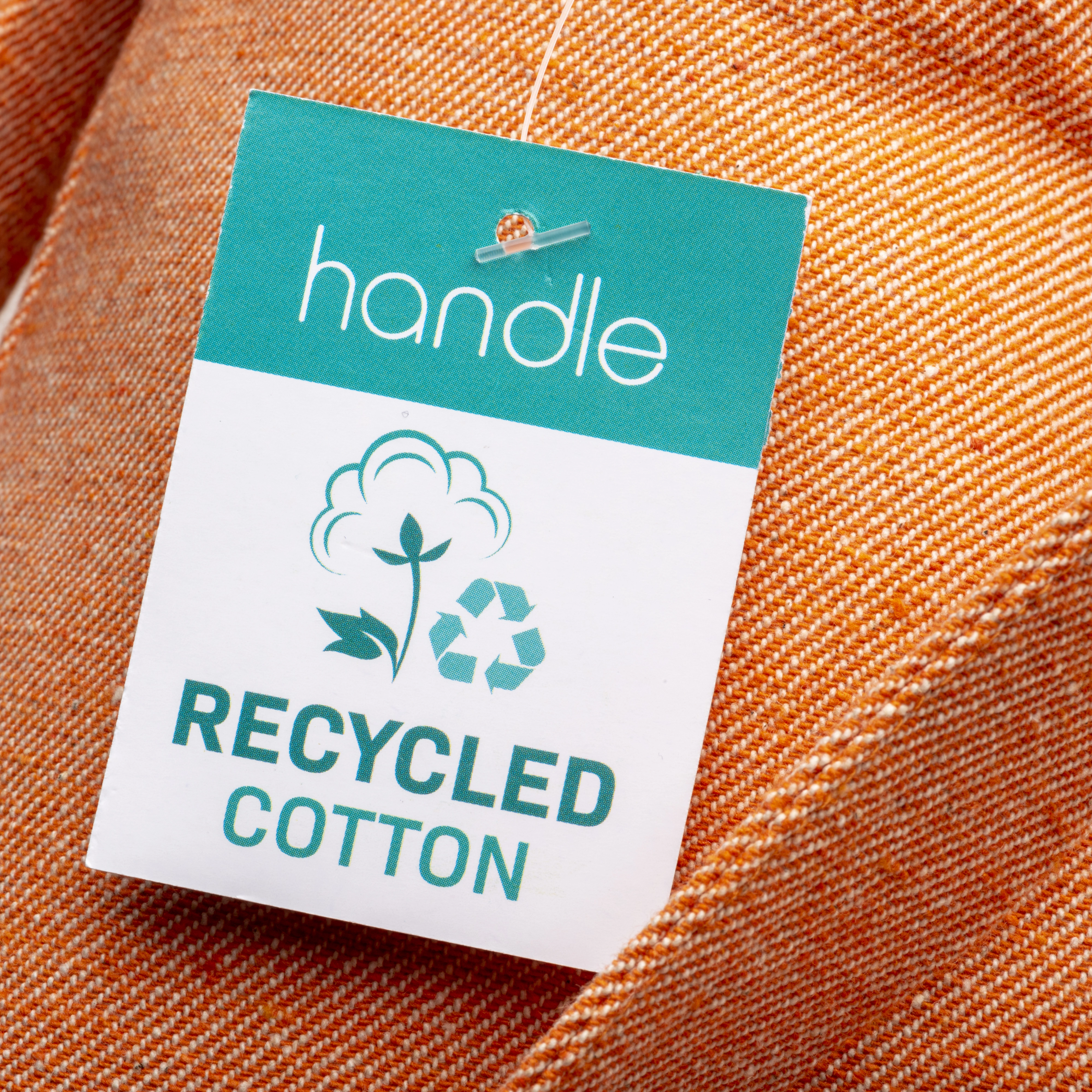 Immagine Shopper in cotone riciclato 280 g/m2, manici lunghi e soffietto