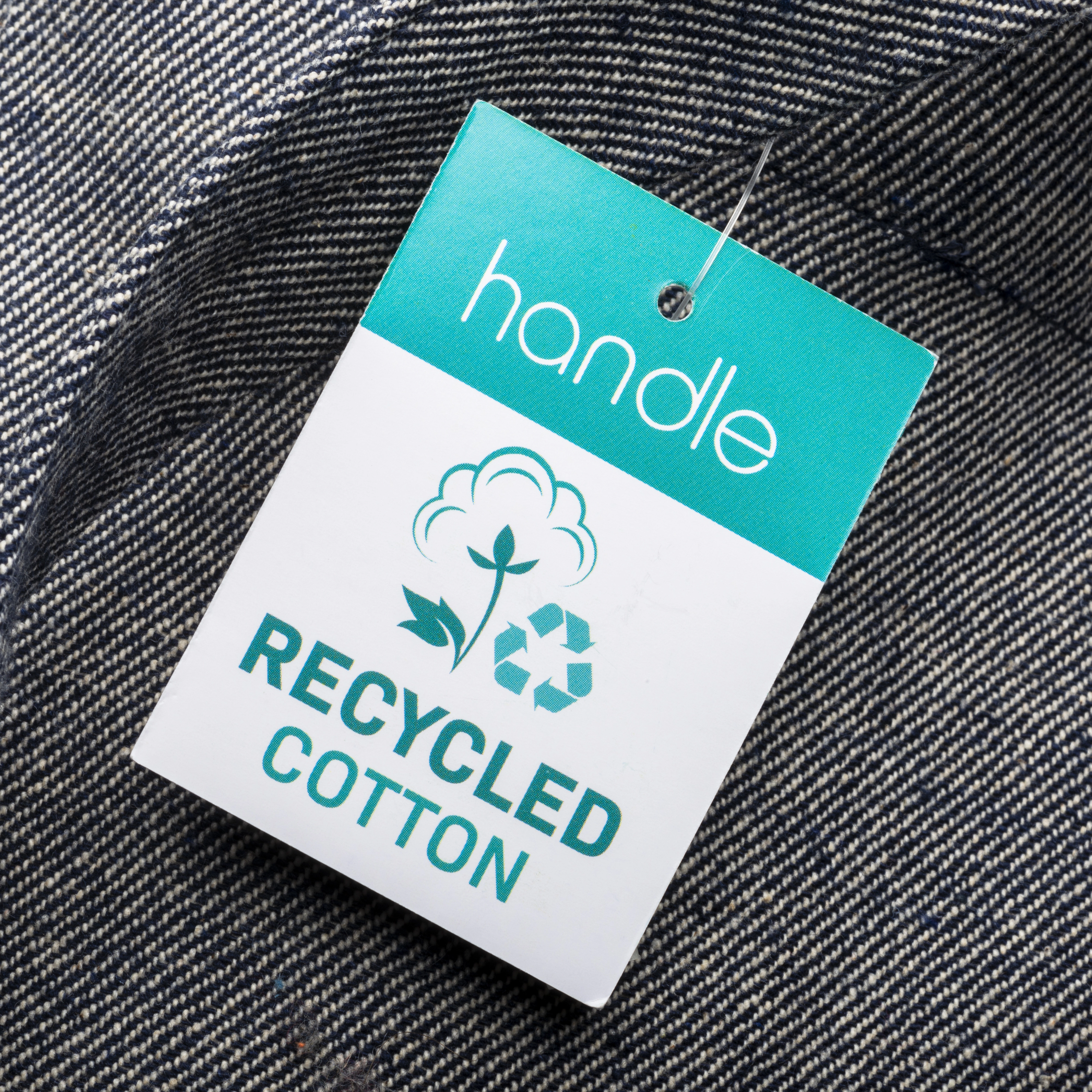 Immagine Shopper in cotone riciclato 280 g/m2, manici lunghi e soffietto