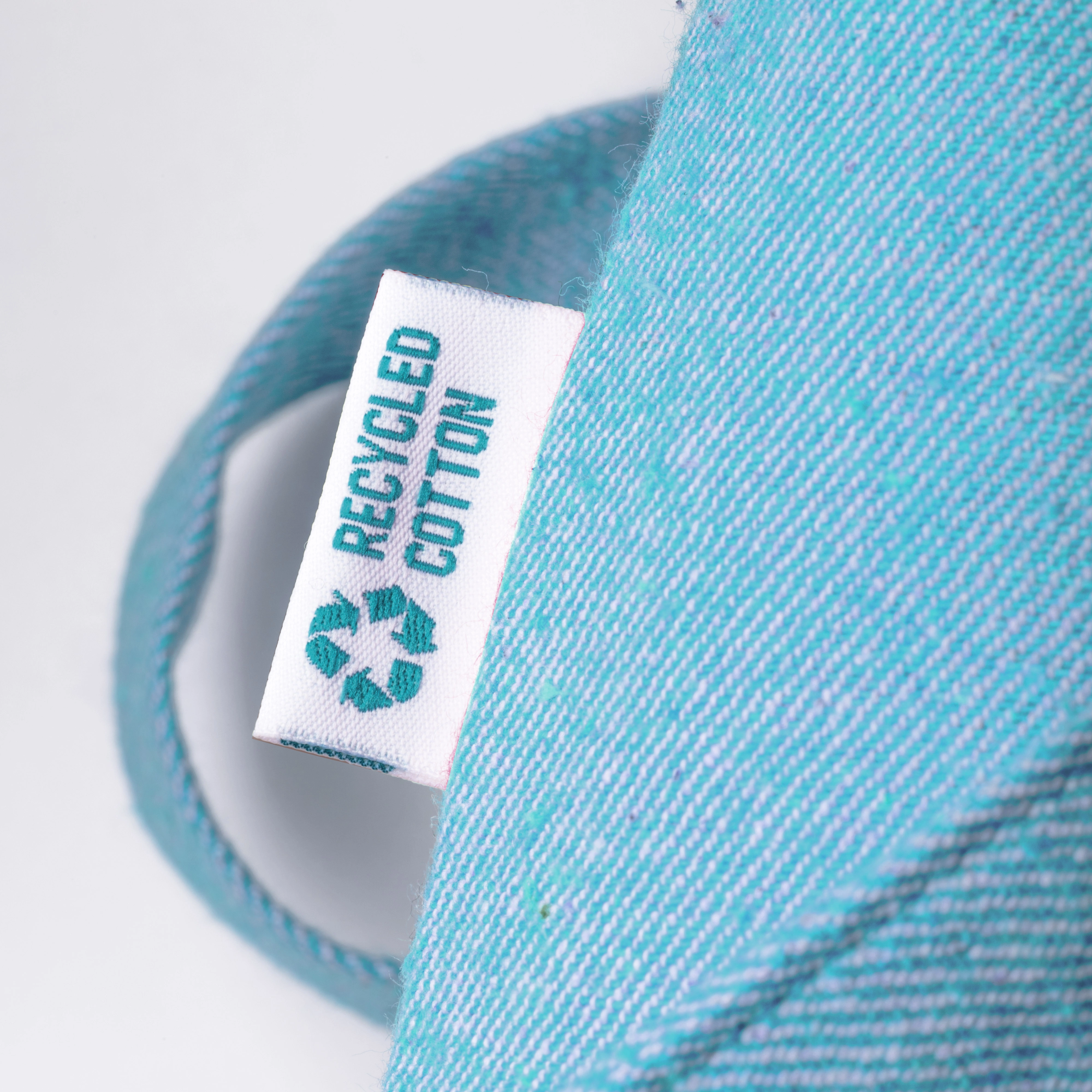 Immagine Shopper in cotone riciclato 280 g/m2, manici lunghi e soffietto