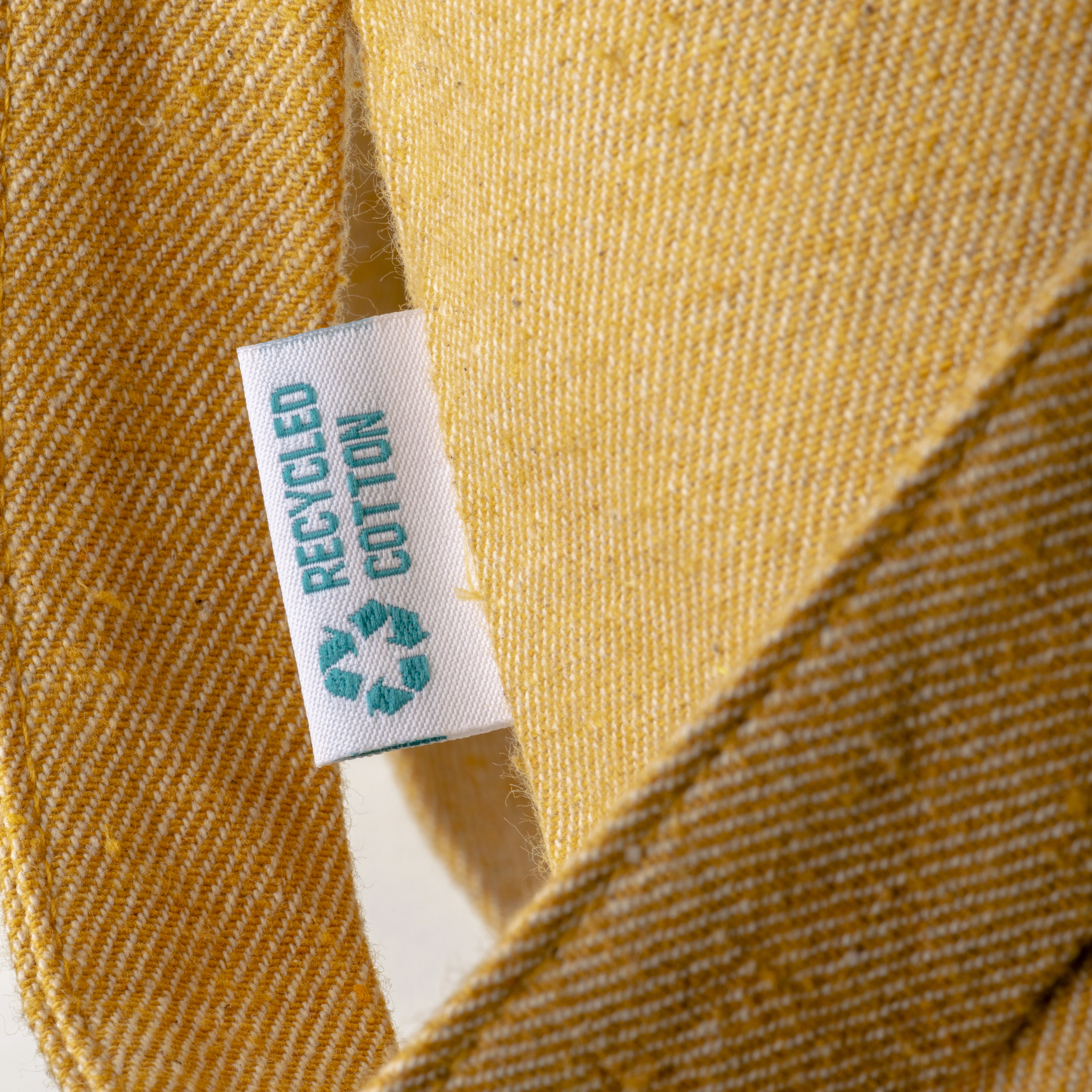 Immagine Shopper in cotone riciclato 280 g/m2, manici lunghi e soffietto